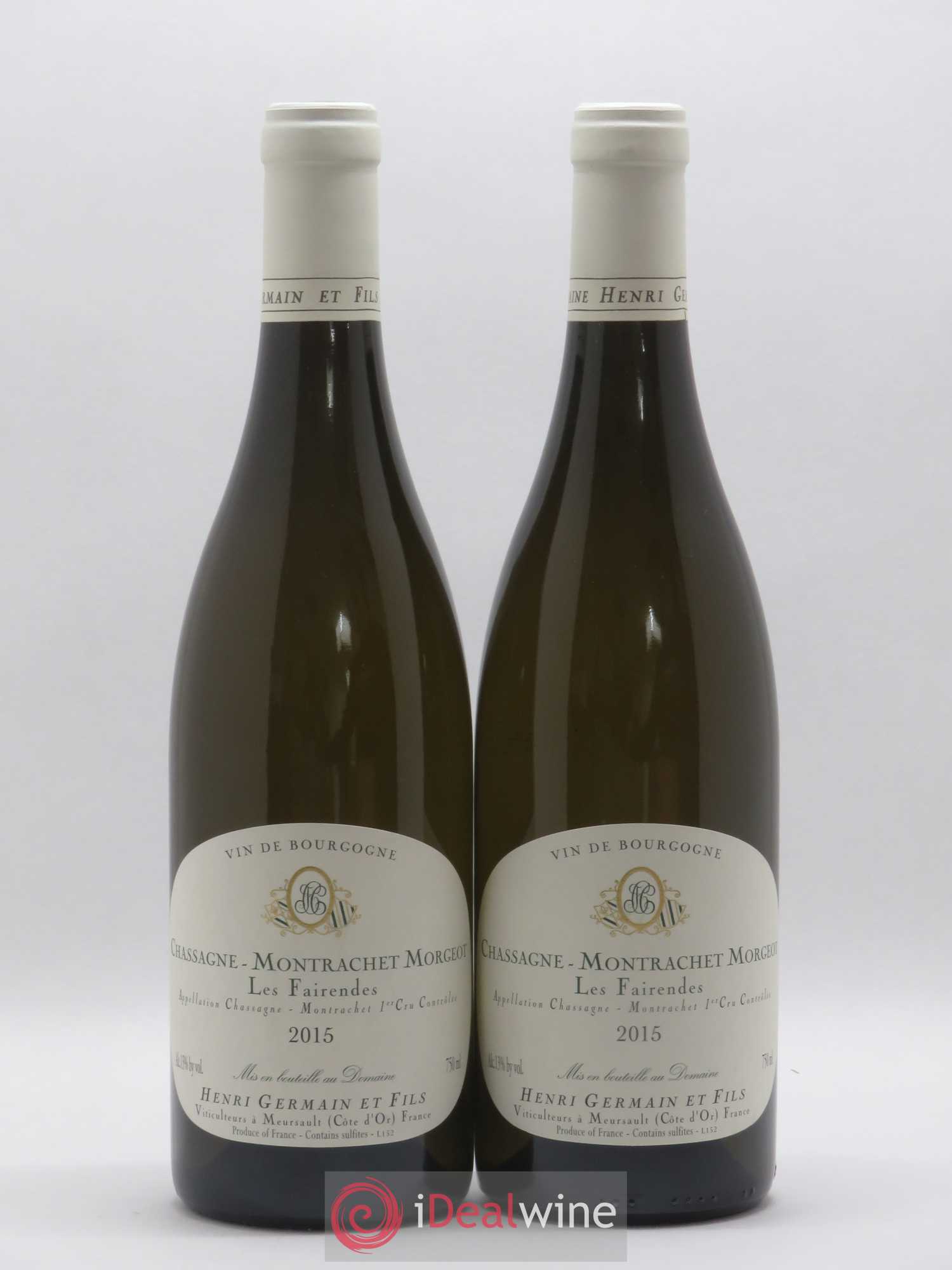 Chassagne-Montrachet 1er Cru Morgeot Les Fairendes Henri Germain 2015 - Posten von 2 Flaschen - 0