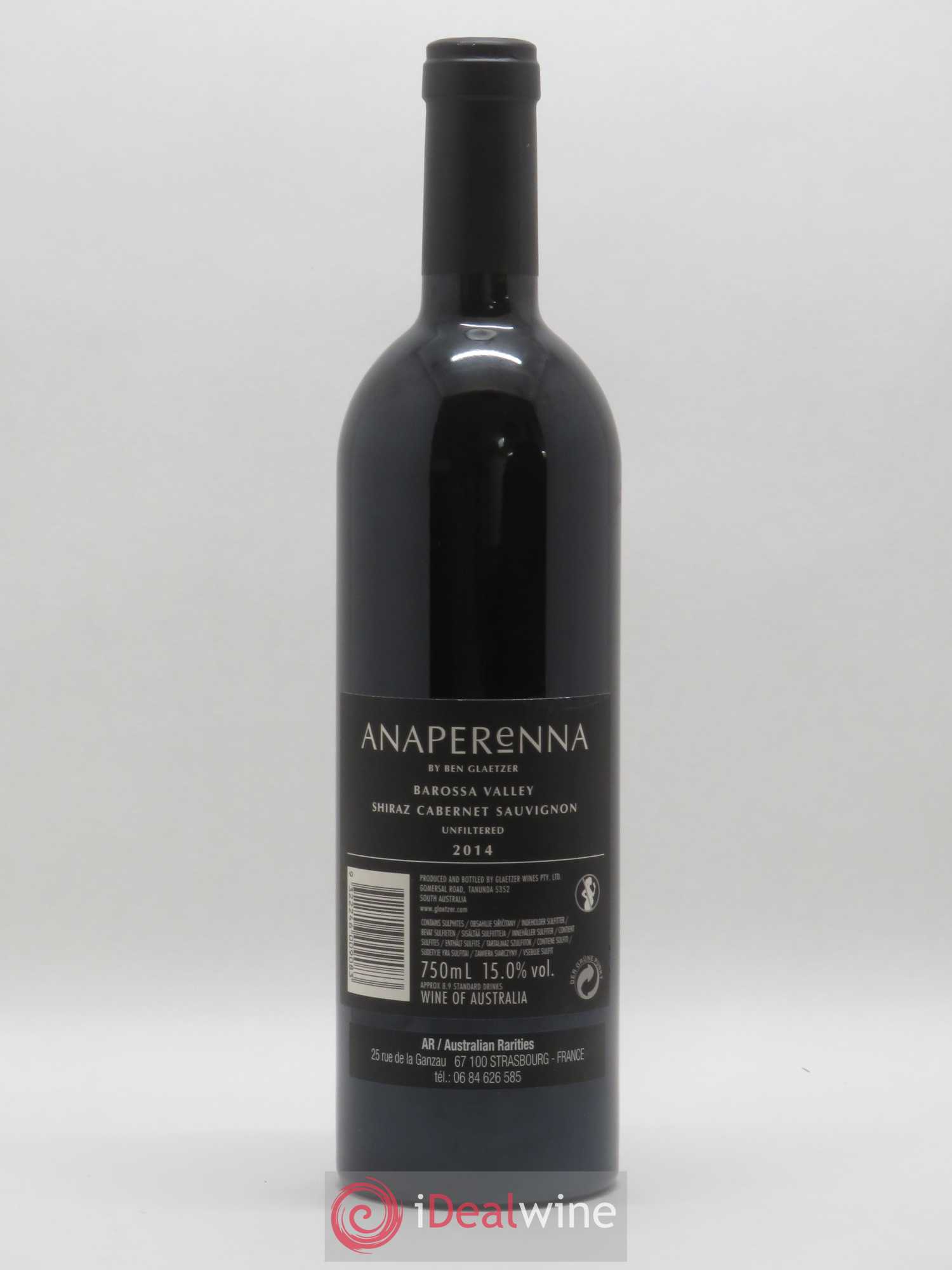 Australie Barossa Valley Anaperenna Ben Glaetzer 2014 - Posten von 1 Flasche - 1