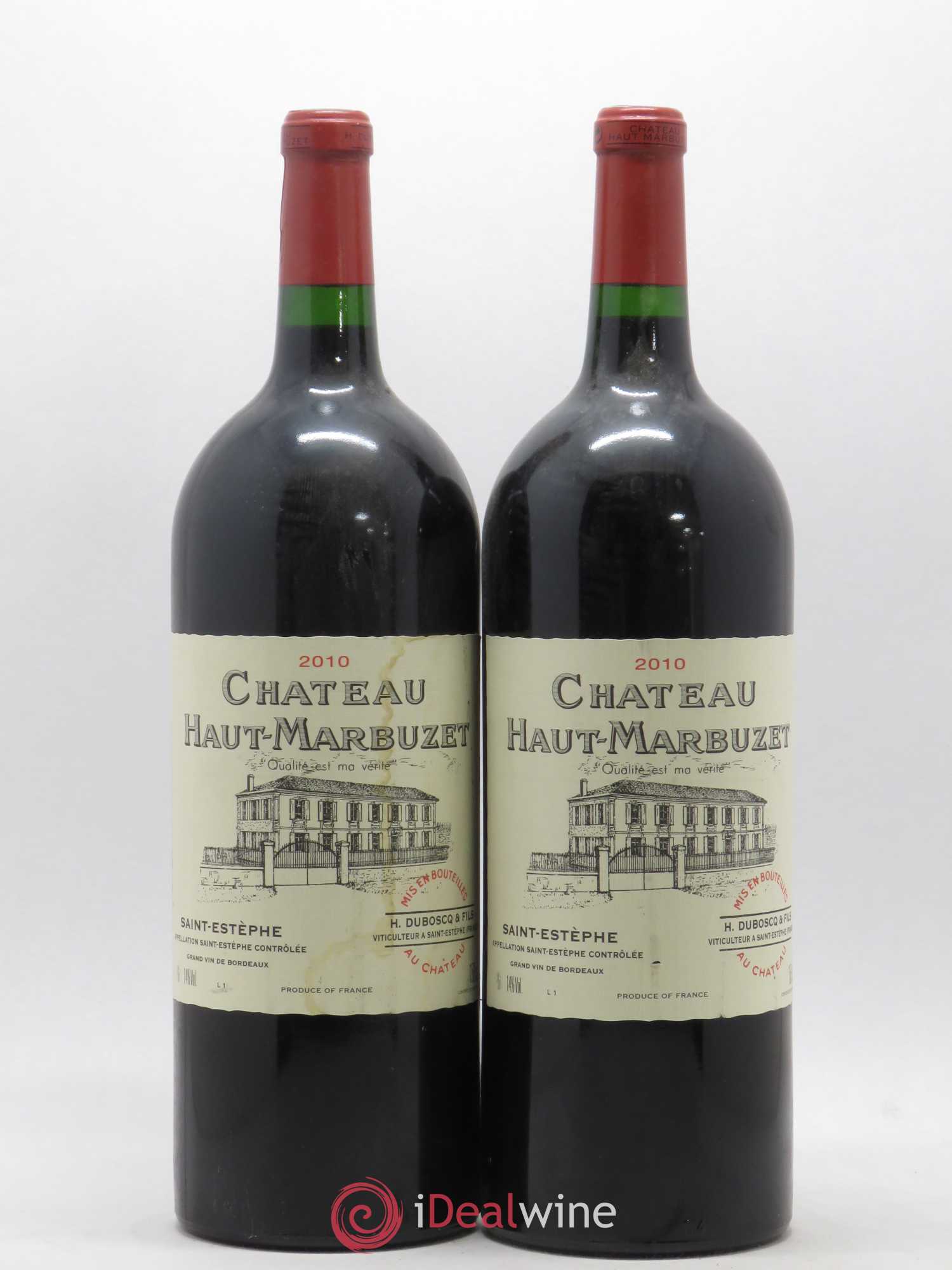Château Haut Marbuzet 2010 - Lot de 2 magnums - 0