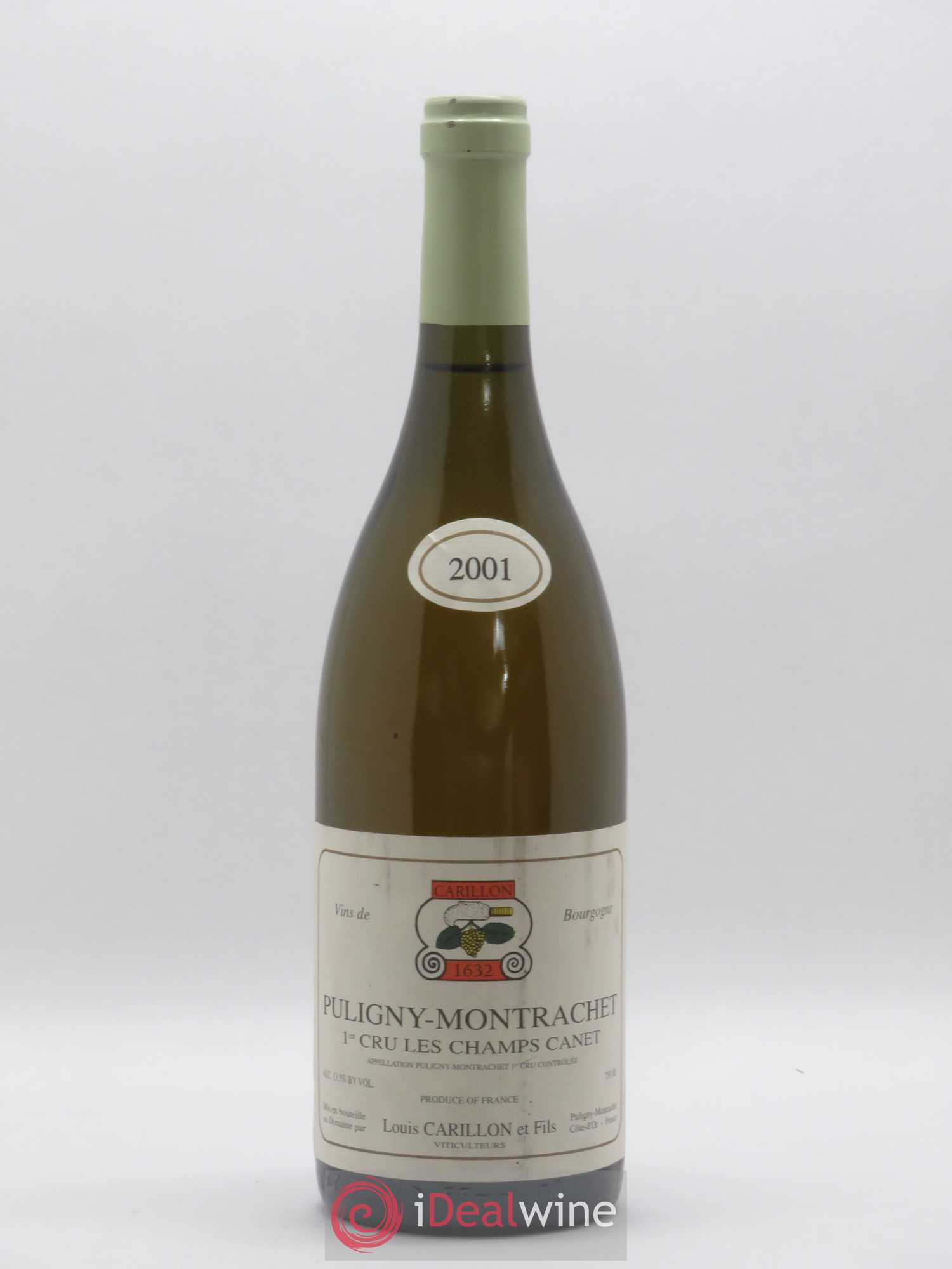 Puligny-Montrachet 1er Cru Les Champs Canet Louis Carillon & Fils 2001 - Lot de 1 bouteille - 0