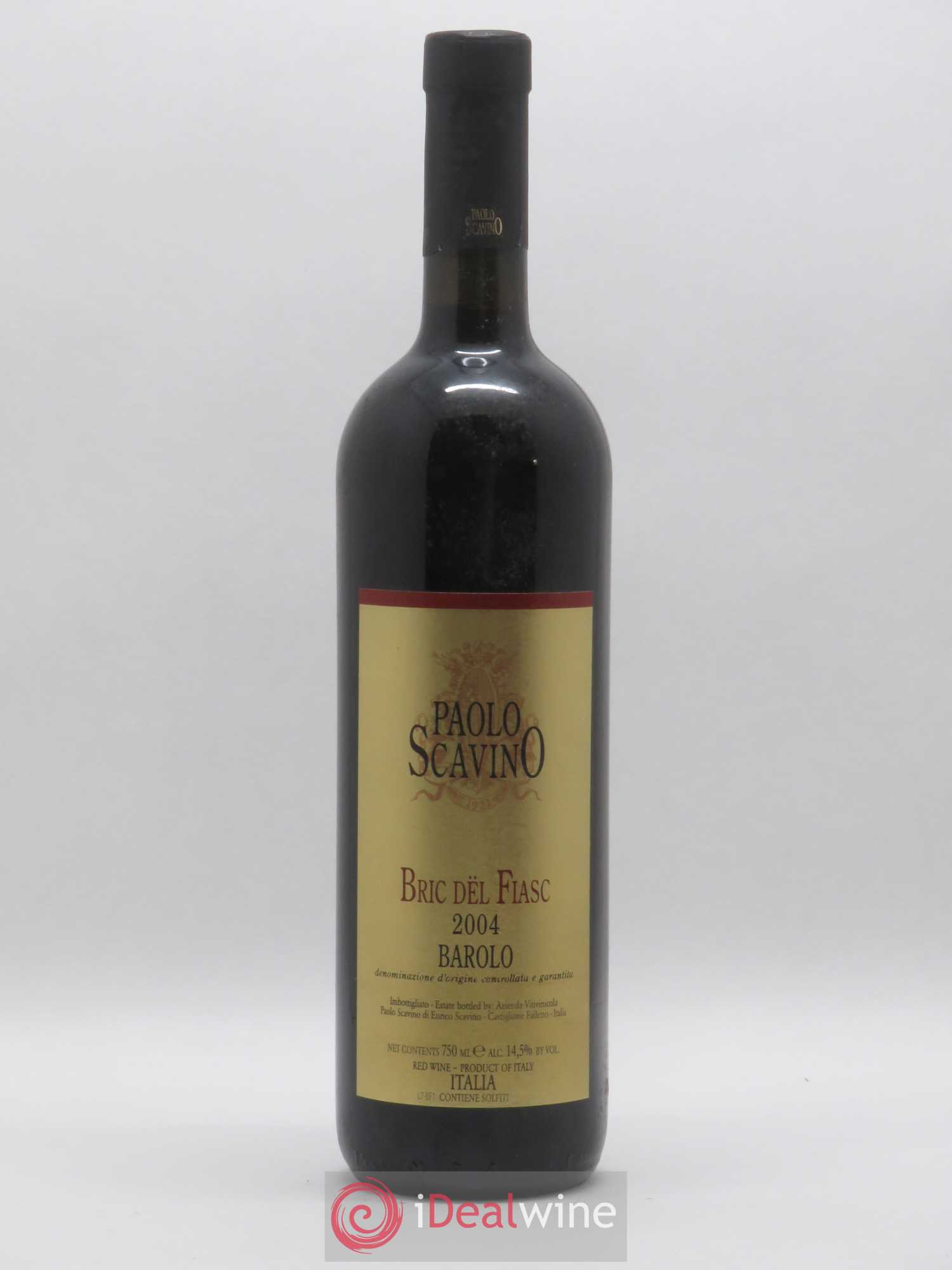 Barolo DOCG Bric del Fiasc Paolo Scavino 2004 - Lot de 1 bouteille - 0