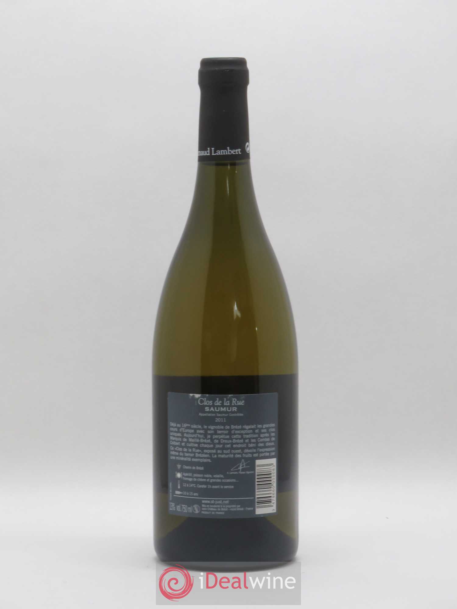 Saumur Brézé Clos de la rue Arnaud Lambert 2011 - Lot de 1 bouteille - 1