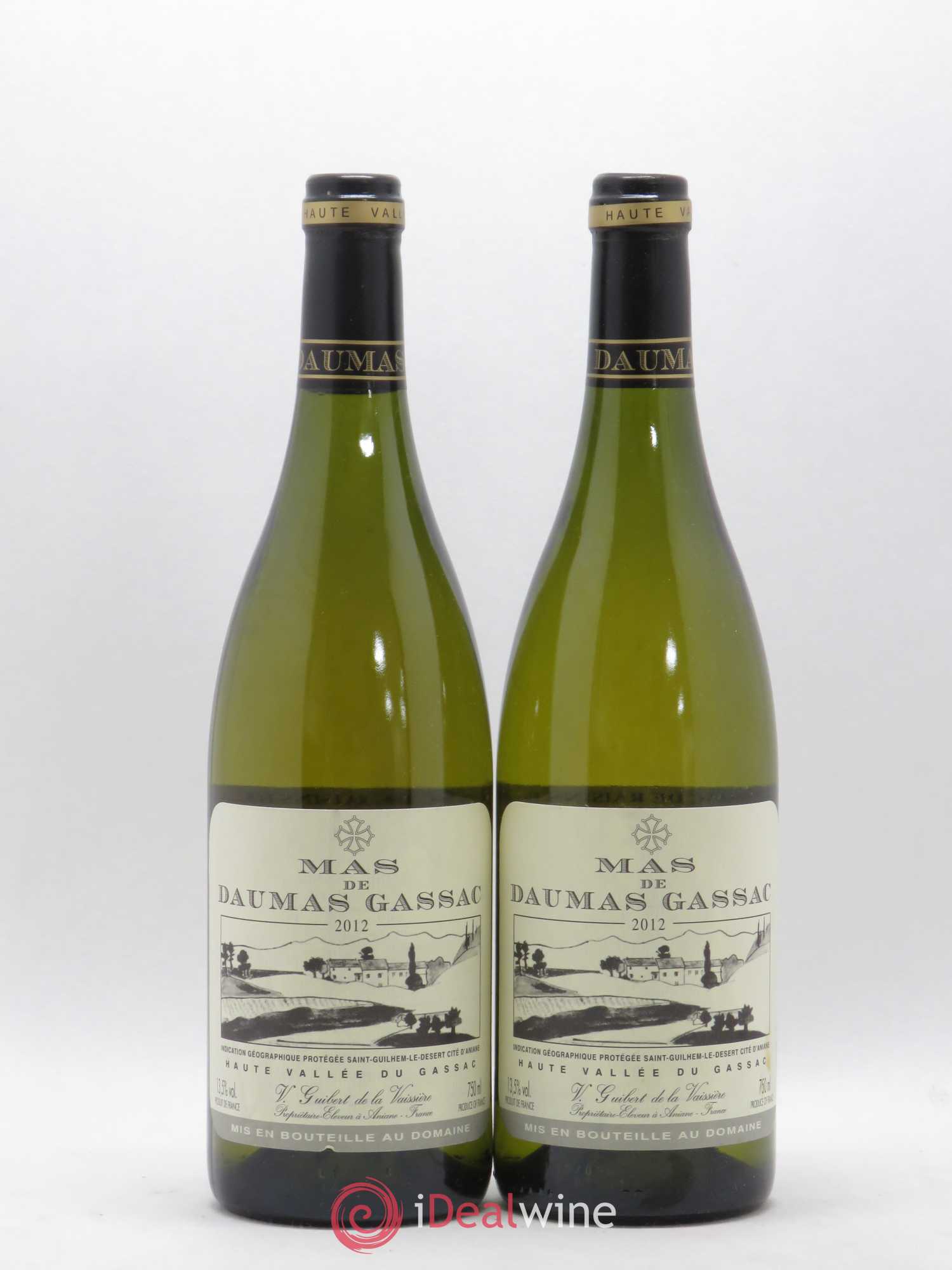 Saint-Guilhem-le-Désert - Cité d'Aniane Mas Daumas Gassac Famille Guibert de La Vaissière 2012 - Lot de 2 bouteilles - 0