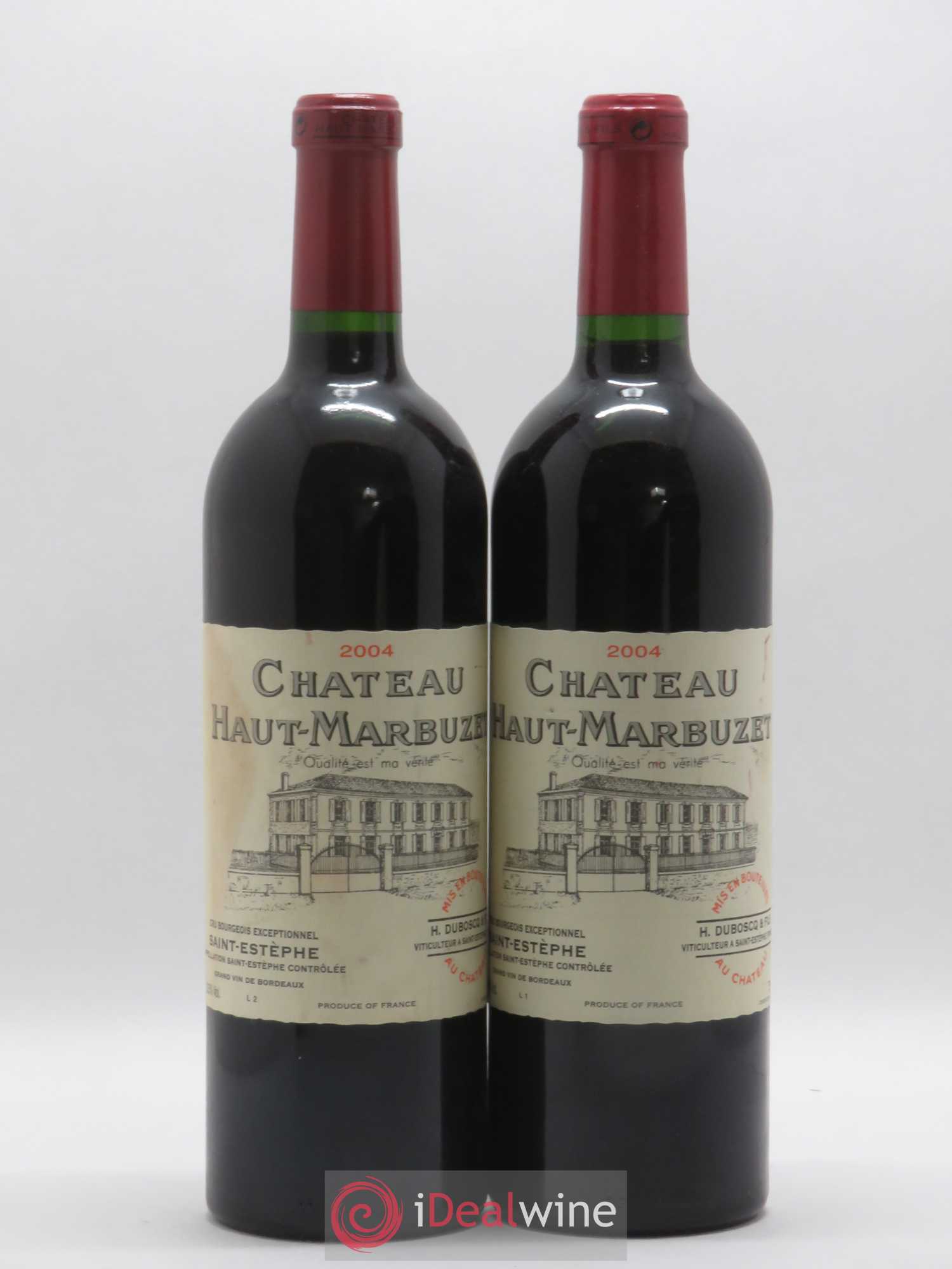 Château Haut Marbuzet 2004 - Lot de 2 bouteilles - 0