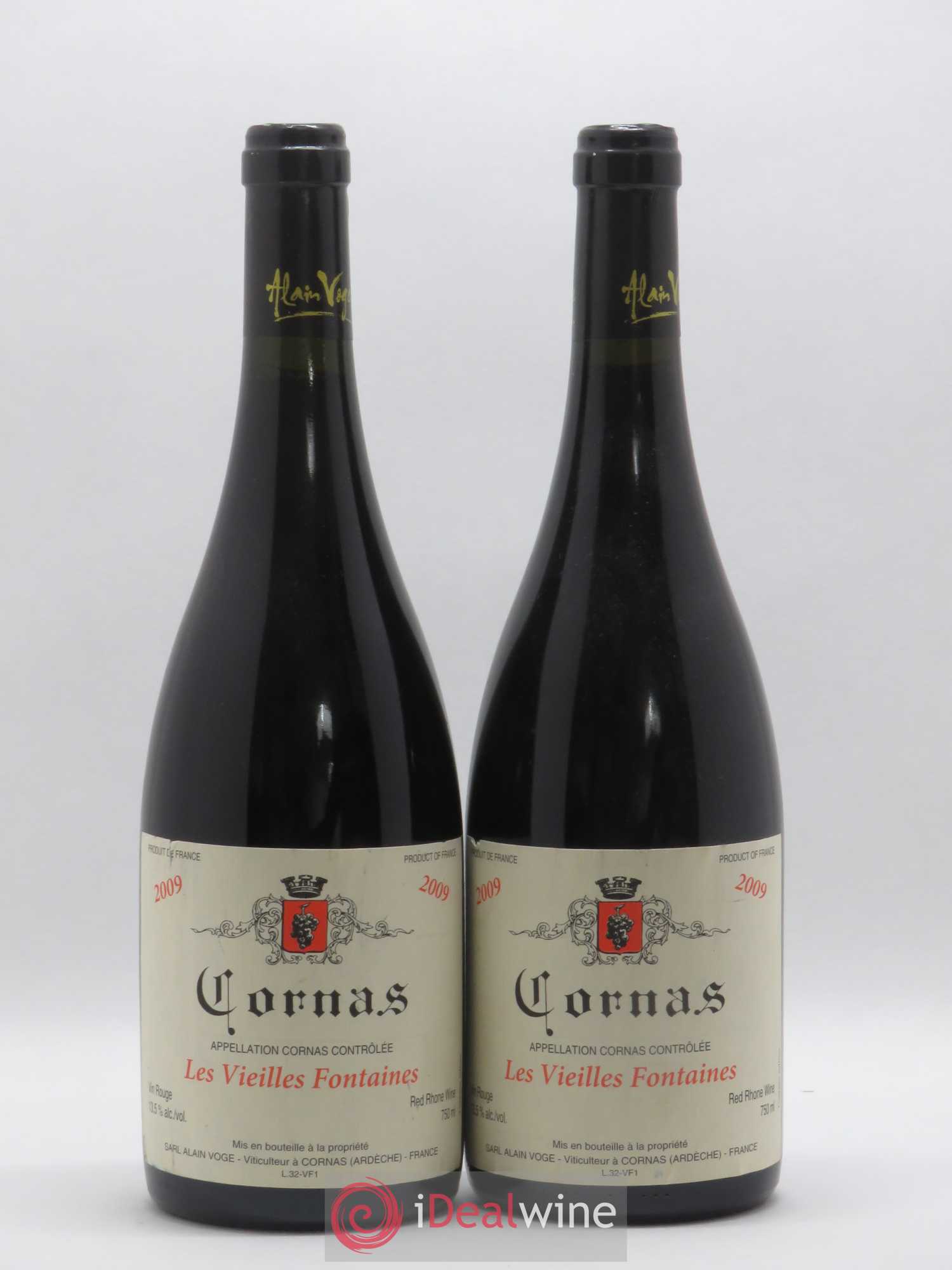 Cornas Les Vieilles Fontaines Alain Voge (Domaine) 2009 - Lot de 2 bouteilles - 0