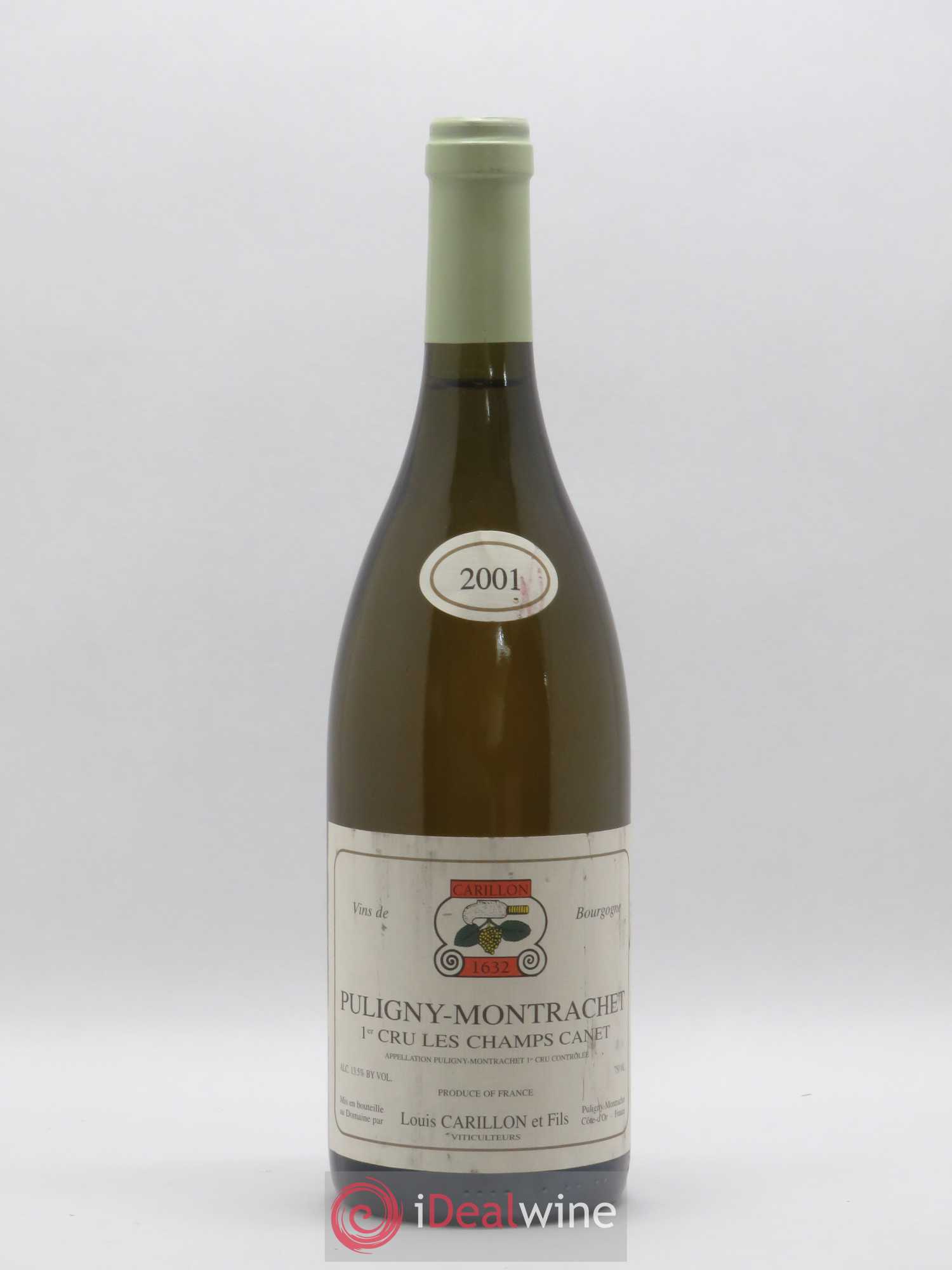 Puligny-Montrachet 1er Cru Les Champs Canet Louis Carillon & Fils 2001 - Lot de 1 bouteille - 0