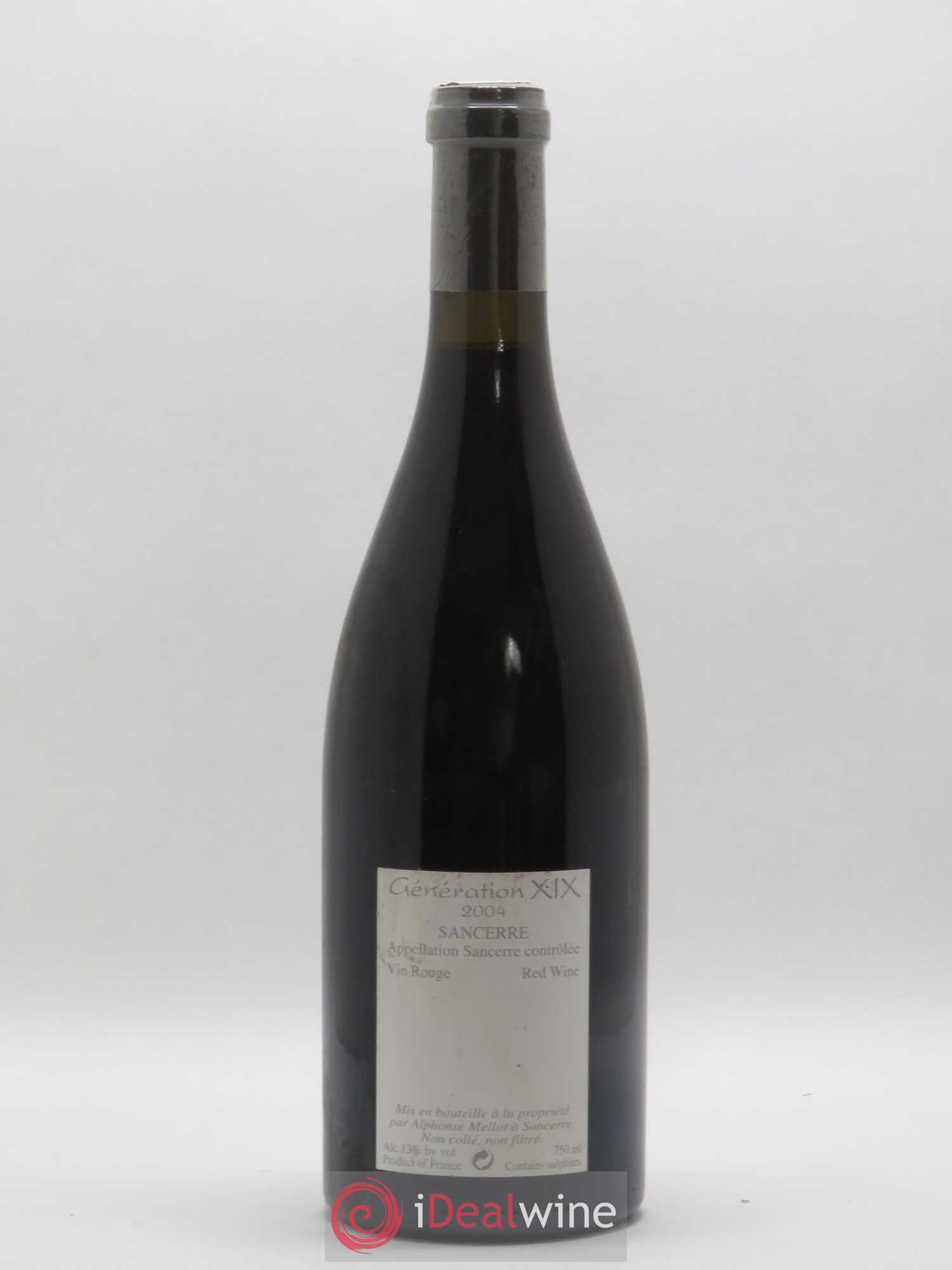 Sancerre Génération XIX Alphonse Mellot 2004 - Lot de 1 bouteille - 1