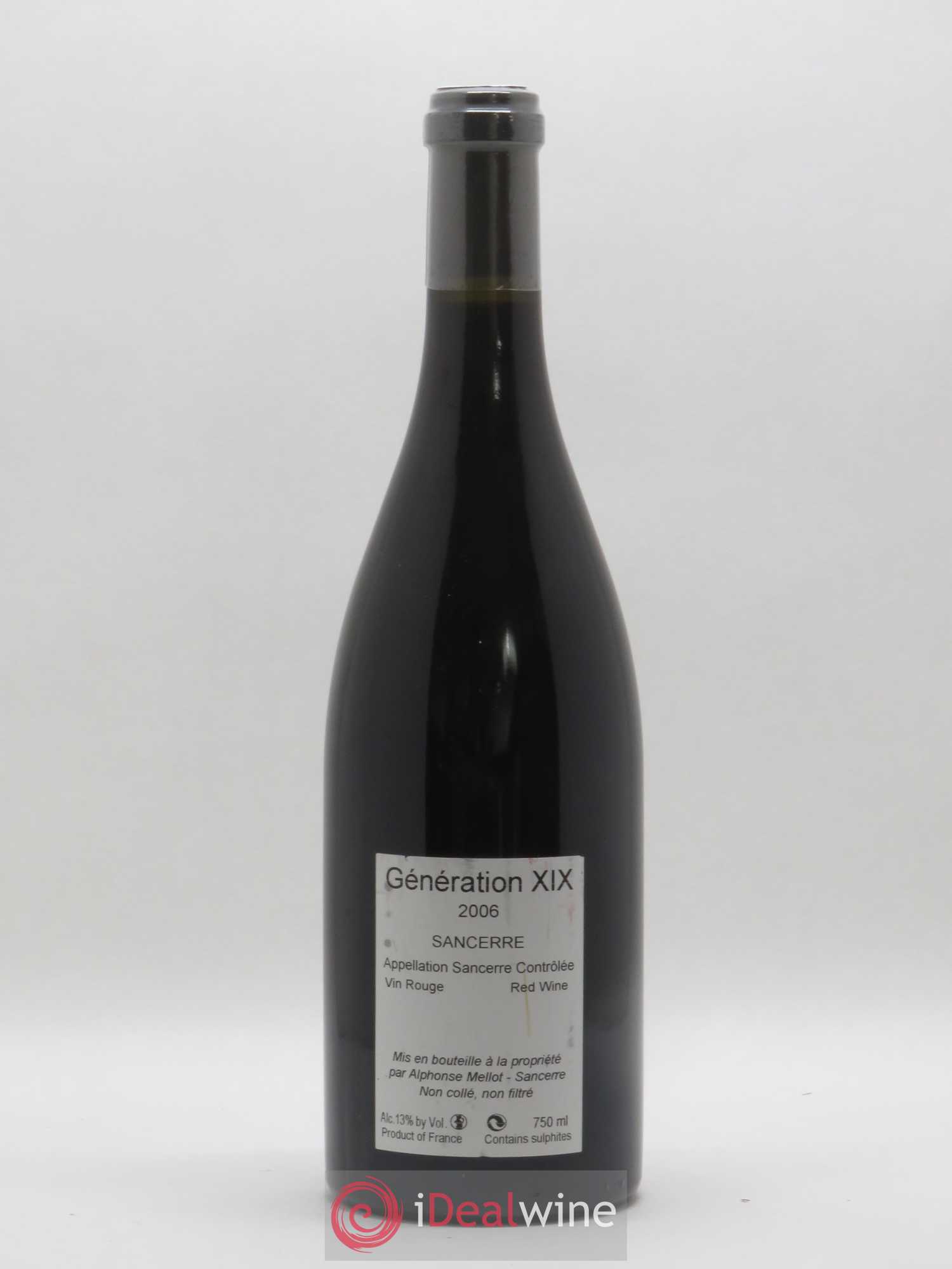 Sancerre Génération XIX Alphonse Mellot 2006 - Lot de 1 bouteille - 1
