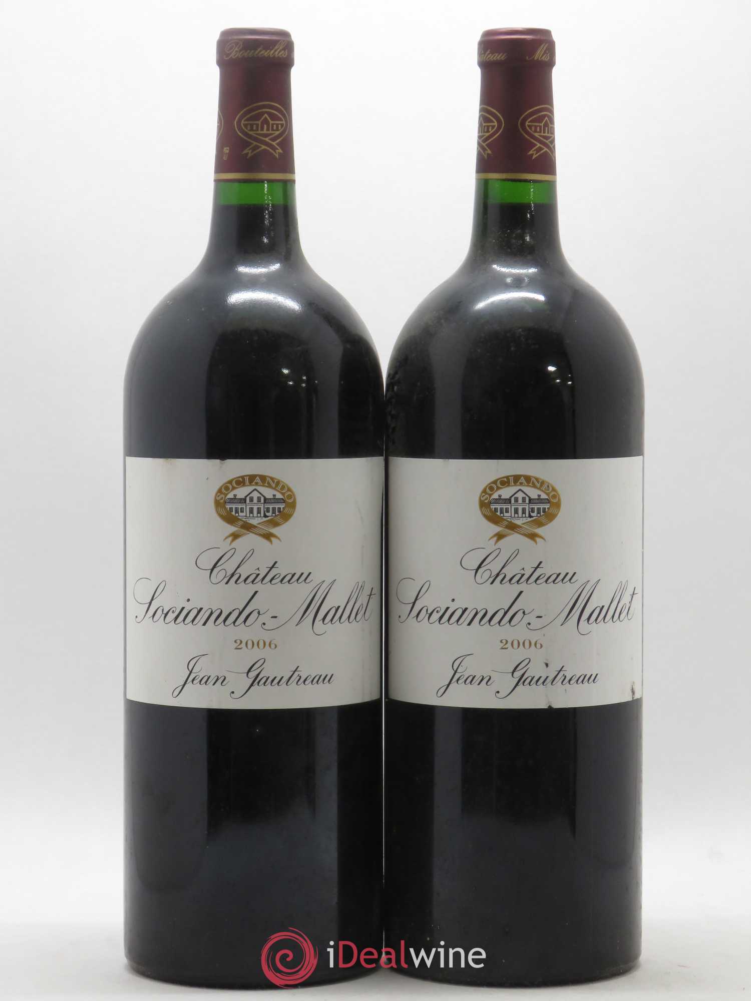 Château Sociando Mallet 2006 - Lot de 2 magnums - 0