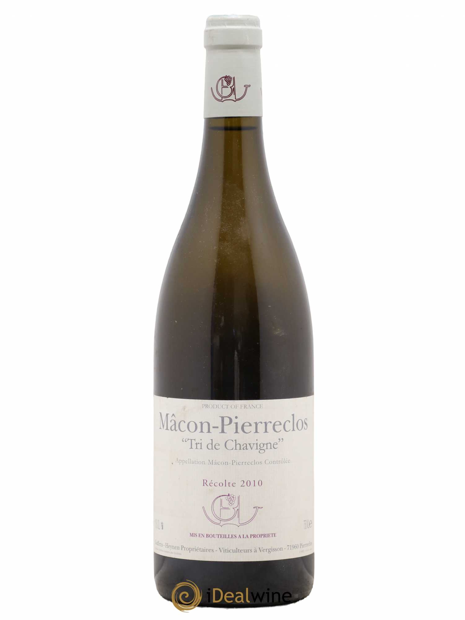 Mâcon-Pierreclos Tri de Chavigne Guffens-Heynen 2010 - Lot de 1 bouteille - 0