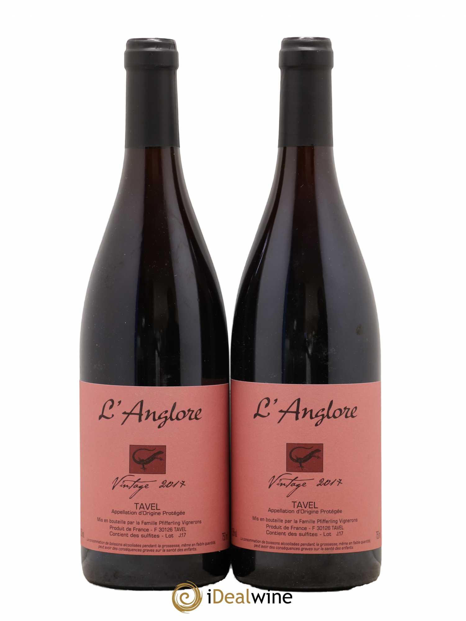 Tavel Vintage L'Anglore 2017 - Lot de 2 bouteilles - 0