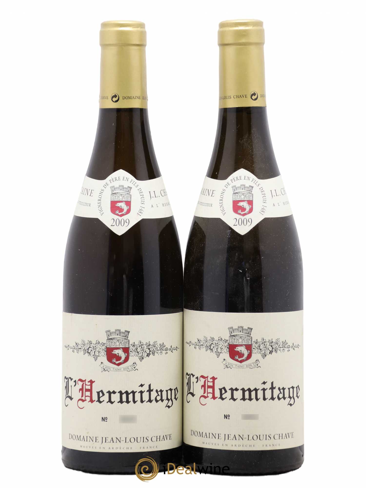 Hermitage Jean-Louis Chave 2009 - Lot de 2 bouteilles - 0
