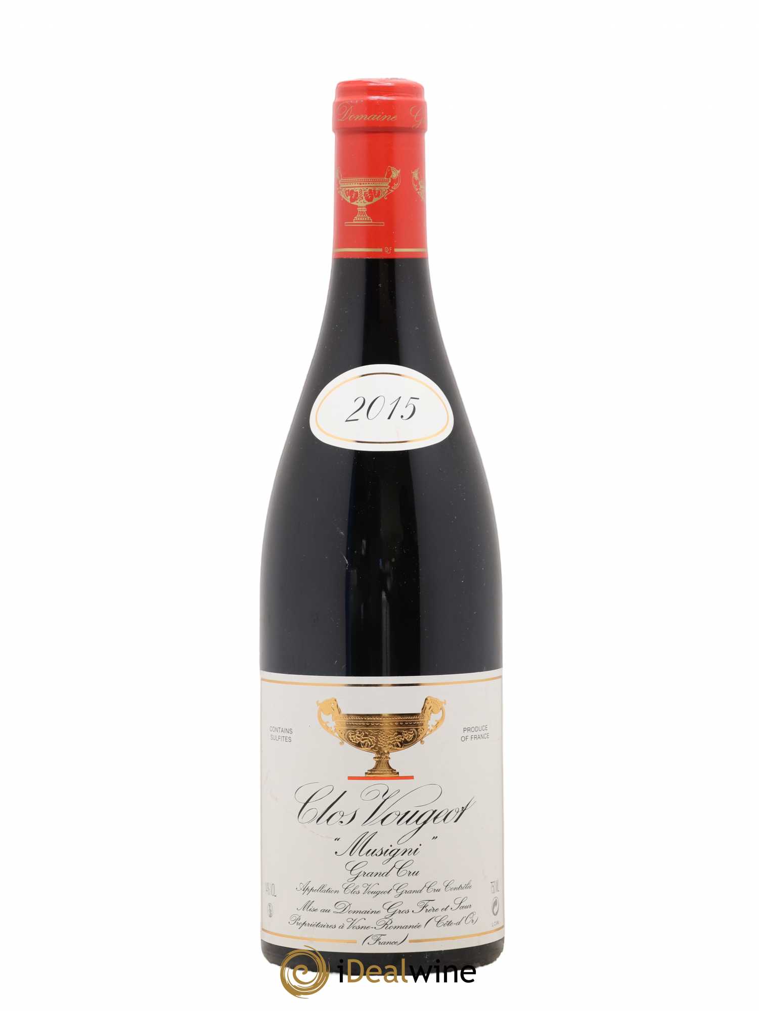 Clos de Vougeot Grand Cru Musigni Gros Frère & Soeur Musigni 2015 - Lot de 1 bouteille - 0