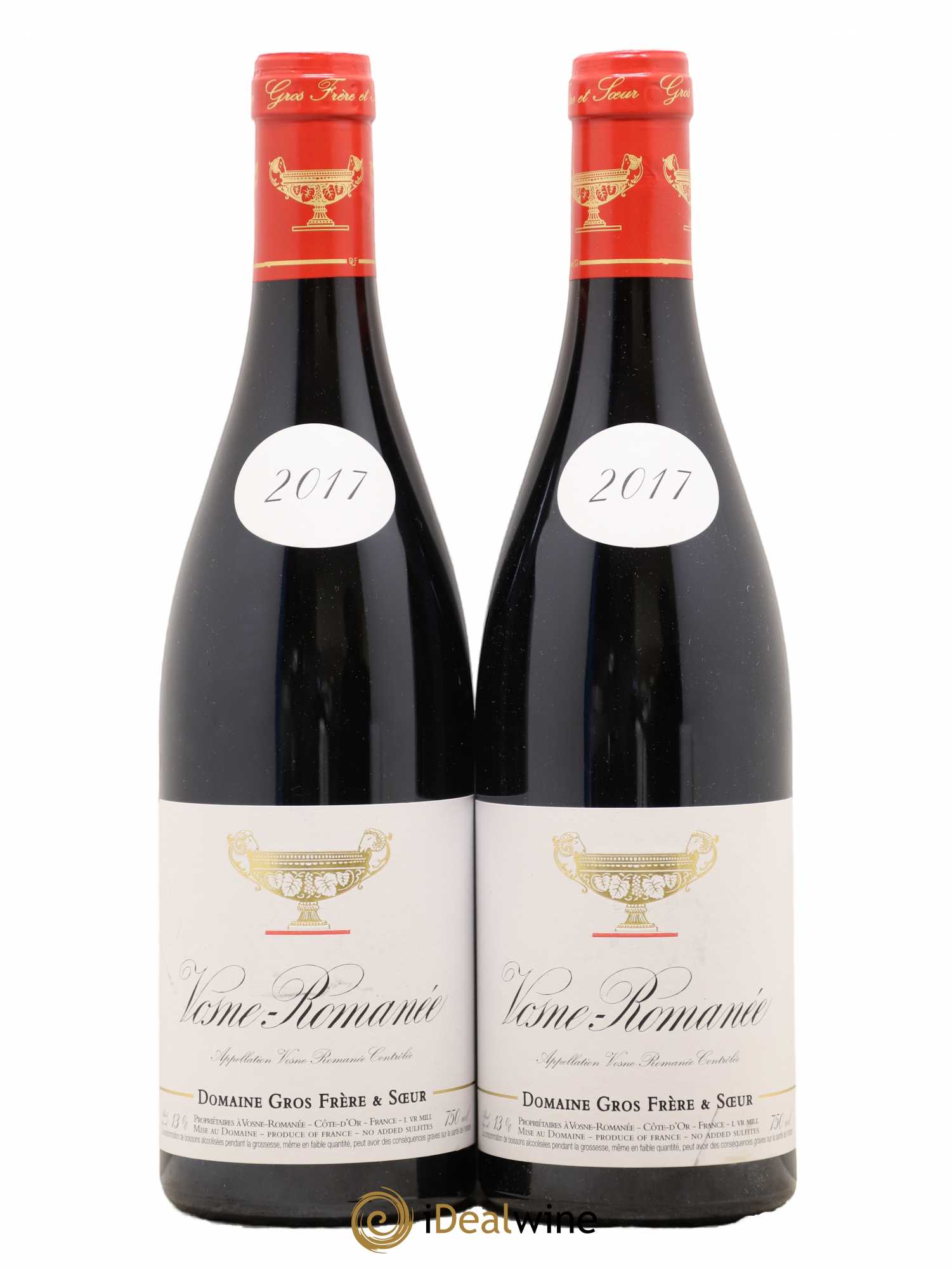 Vosne-Romanée Gros Frère & Soeur 2017 - Lot de 2 bouteilles - 0