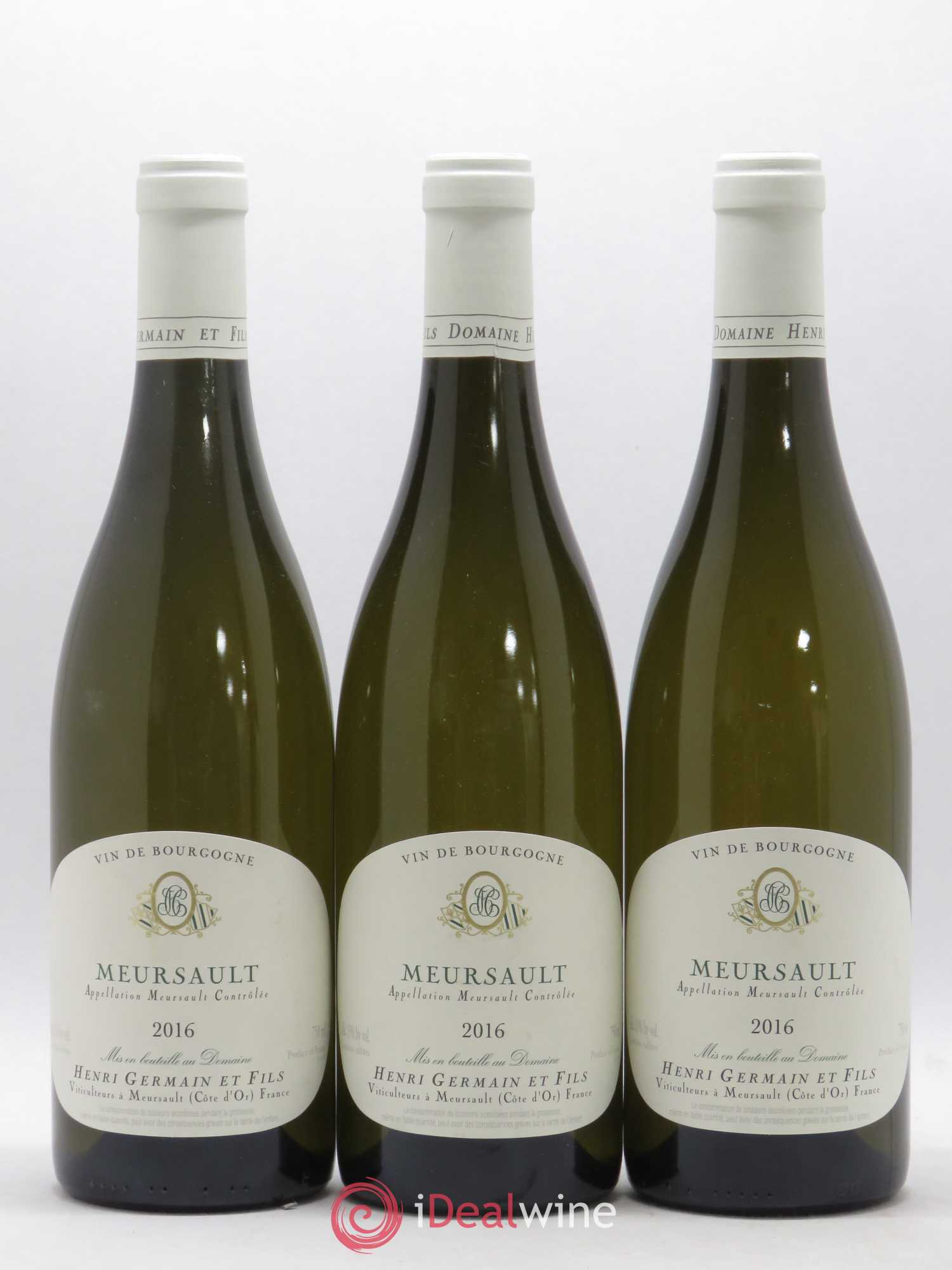 Meursault Henri Germain 2016 - Lot de 3 bouteilles - 0