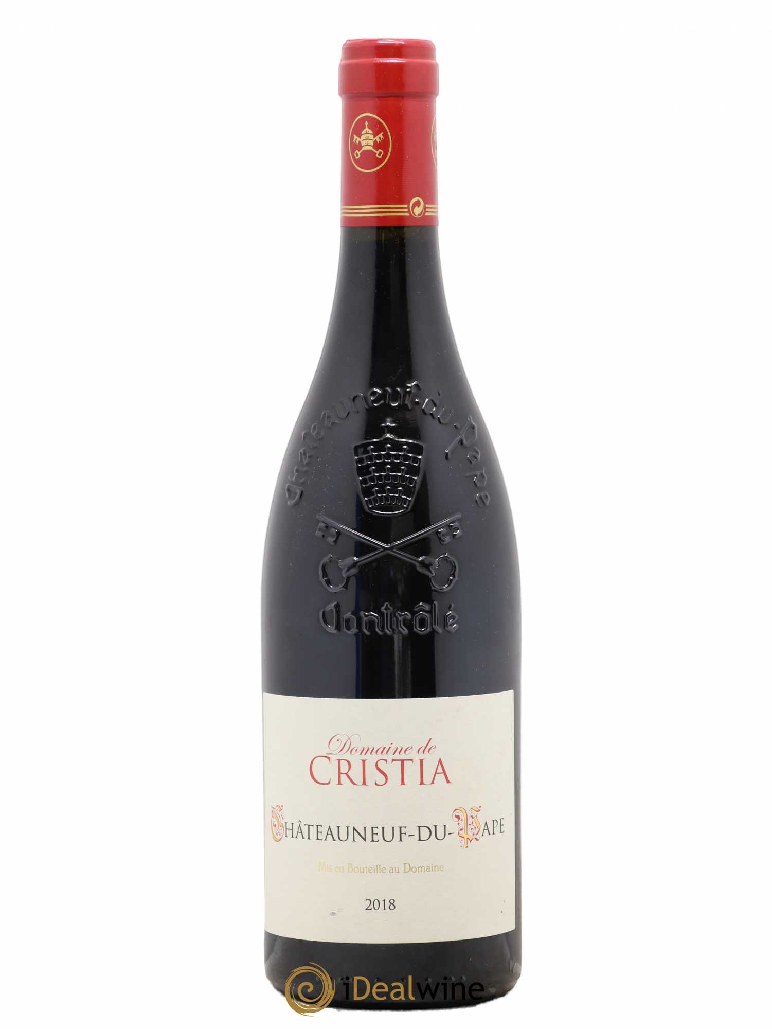 Châteauneuf-du-Pape Domaine de Cristia 2018 - Lot de 1 bouteille - 0