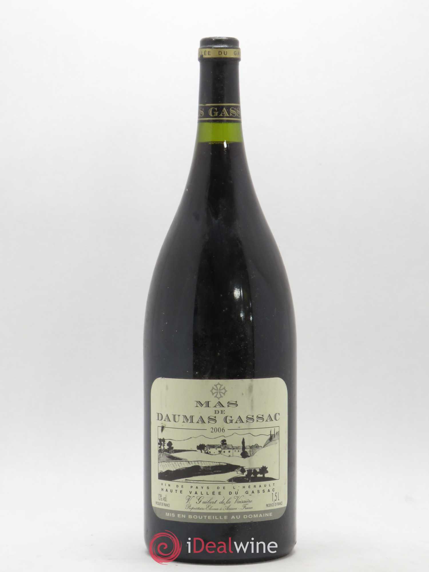 Saint-Guilhem-le-Désert - Cité d'Aniane Mas Daumas Gassac Famille Guibert de La Vaissière 2006 - Lot de 1 magnum - 0