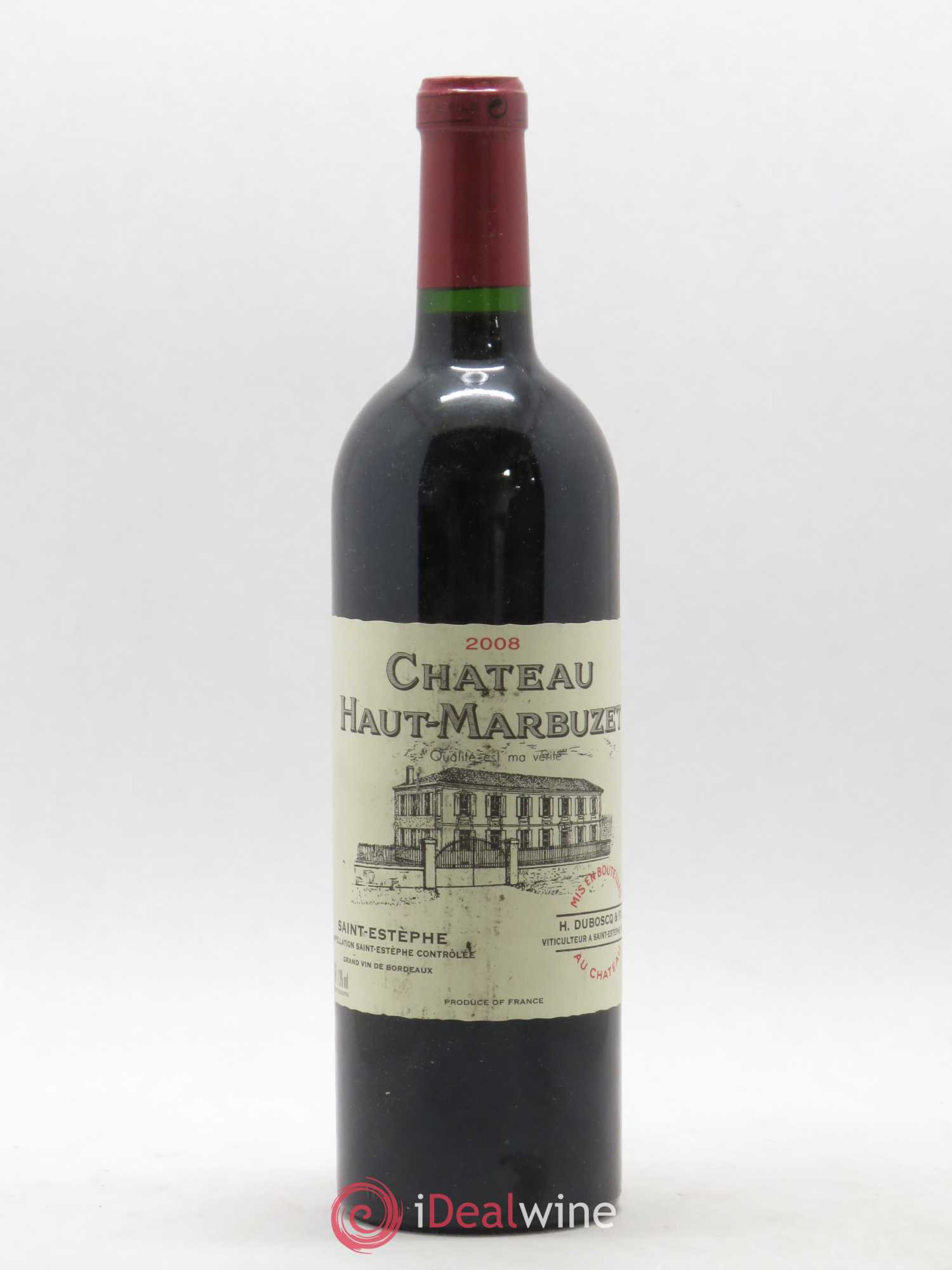 Château Haut Marbuzet 2008 - Lot de 1 bouteille - 0