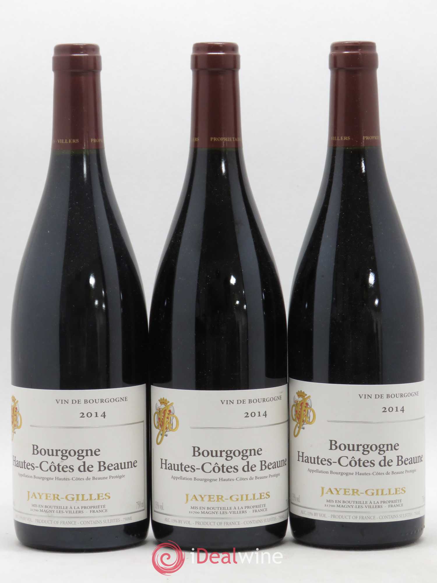 Hautes-Côtes de Beaune Hoffmann-Jayer (anciennement Jayer-Gilles) 2014 - Lot de 3 bouteilles - 0
