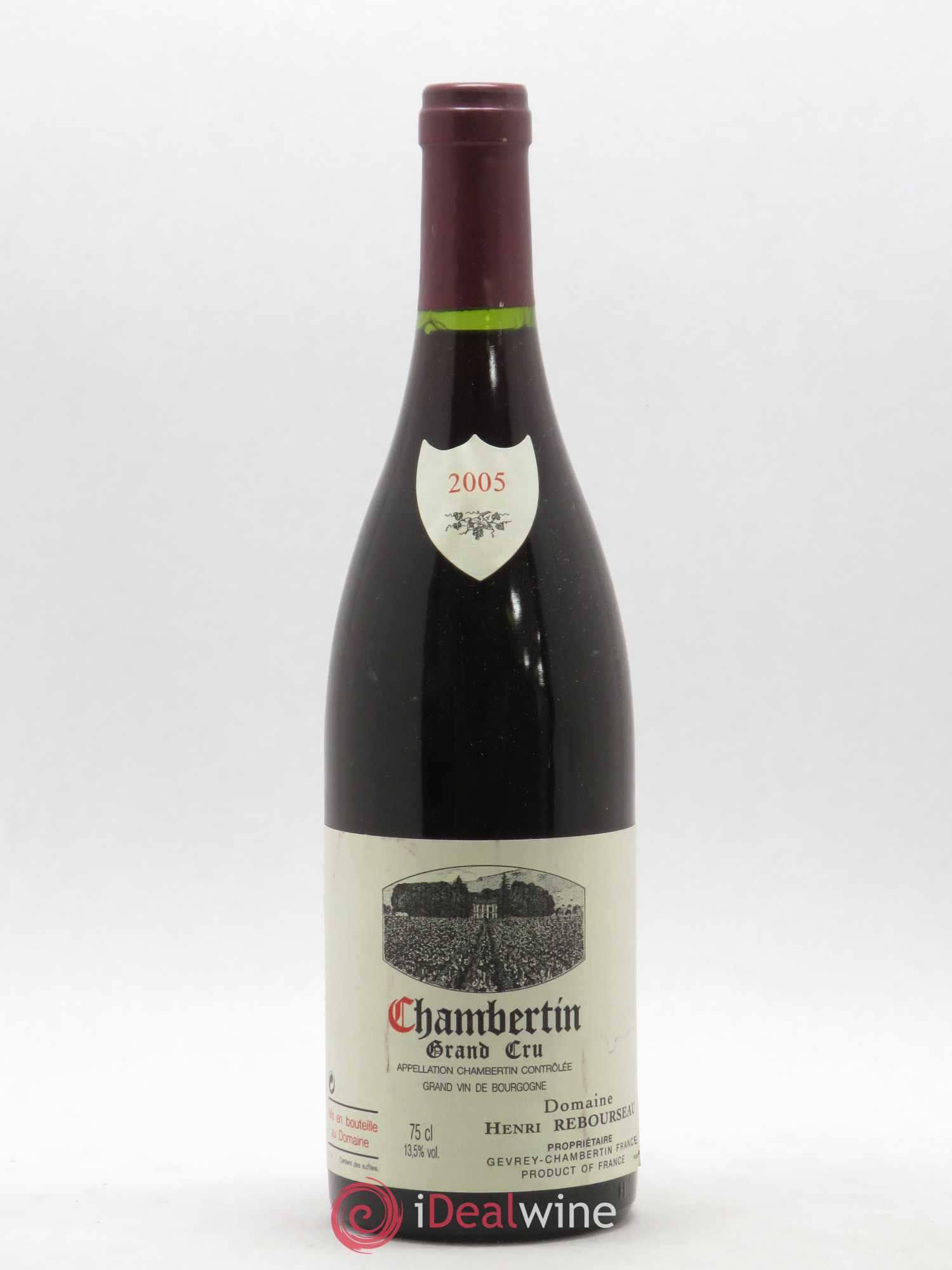 Chambertin Grand Cru Henri Rebourseau 2005 - Lot de 1 bouteille - 0