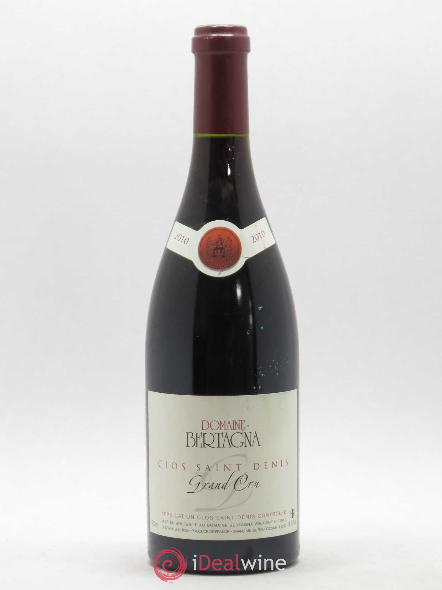 Clos Saint-Denis Grand Cru Bertagna 2010 - Lot de 1 bouteille - 0