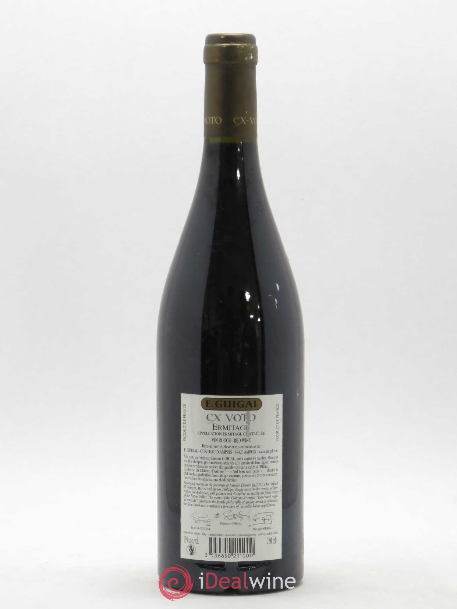 Ermitage Ex Voto Guigal 2005 - Lot de 1 bouteille - 1