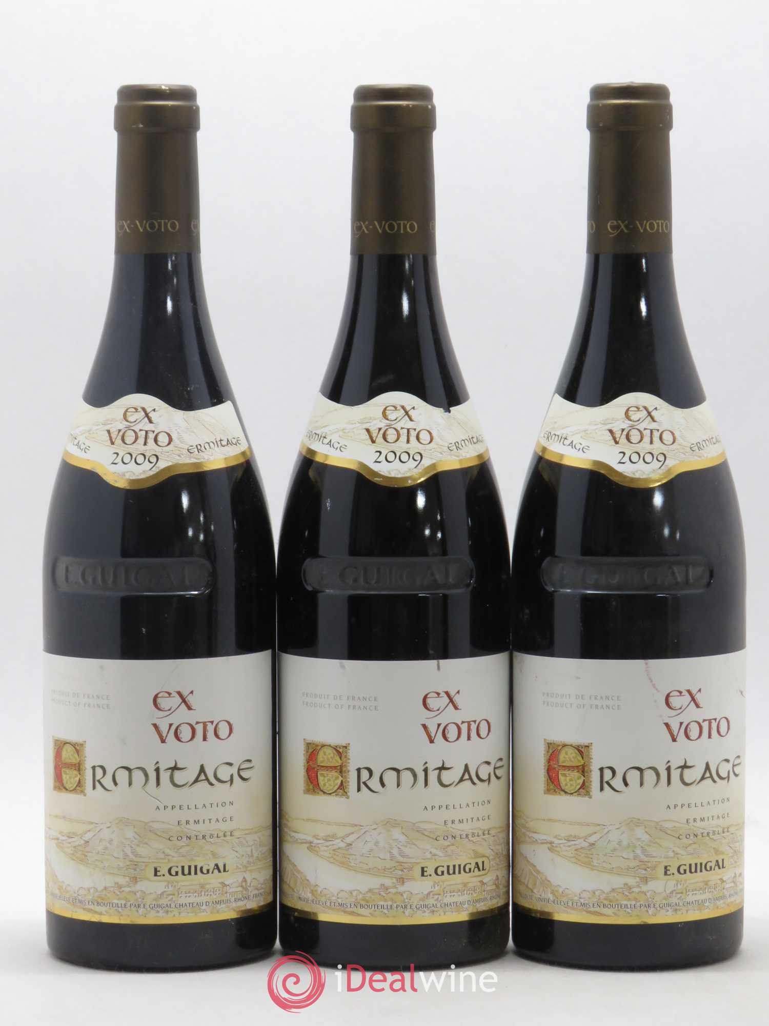 Ermitage Ex Voto Guigal 2009 - Lot de 3 bouteilles - 0