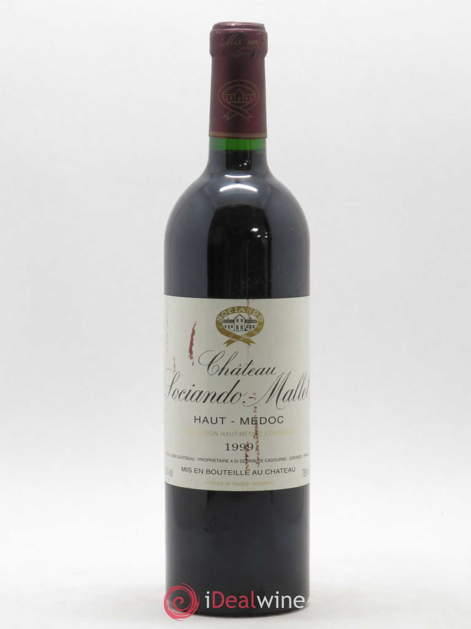Château Sociando Mallet 1999 - Lot de 1 bouteille - 0