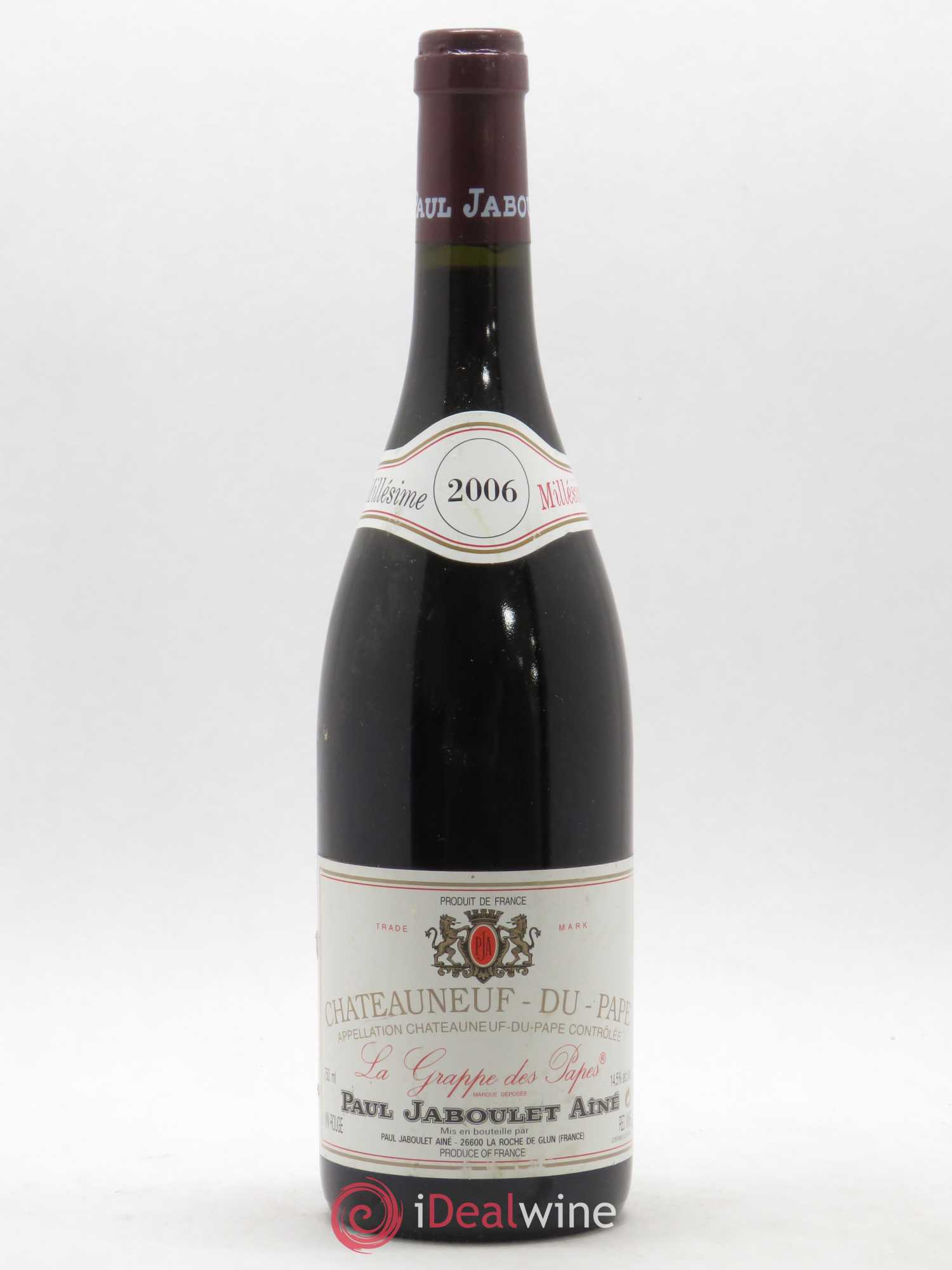 Châteauneuf-du-Pape Grappe des Papes Jaboulet Ainé 2006 - Posten von 1 Flasche - 0