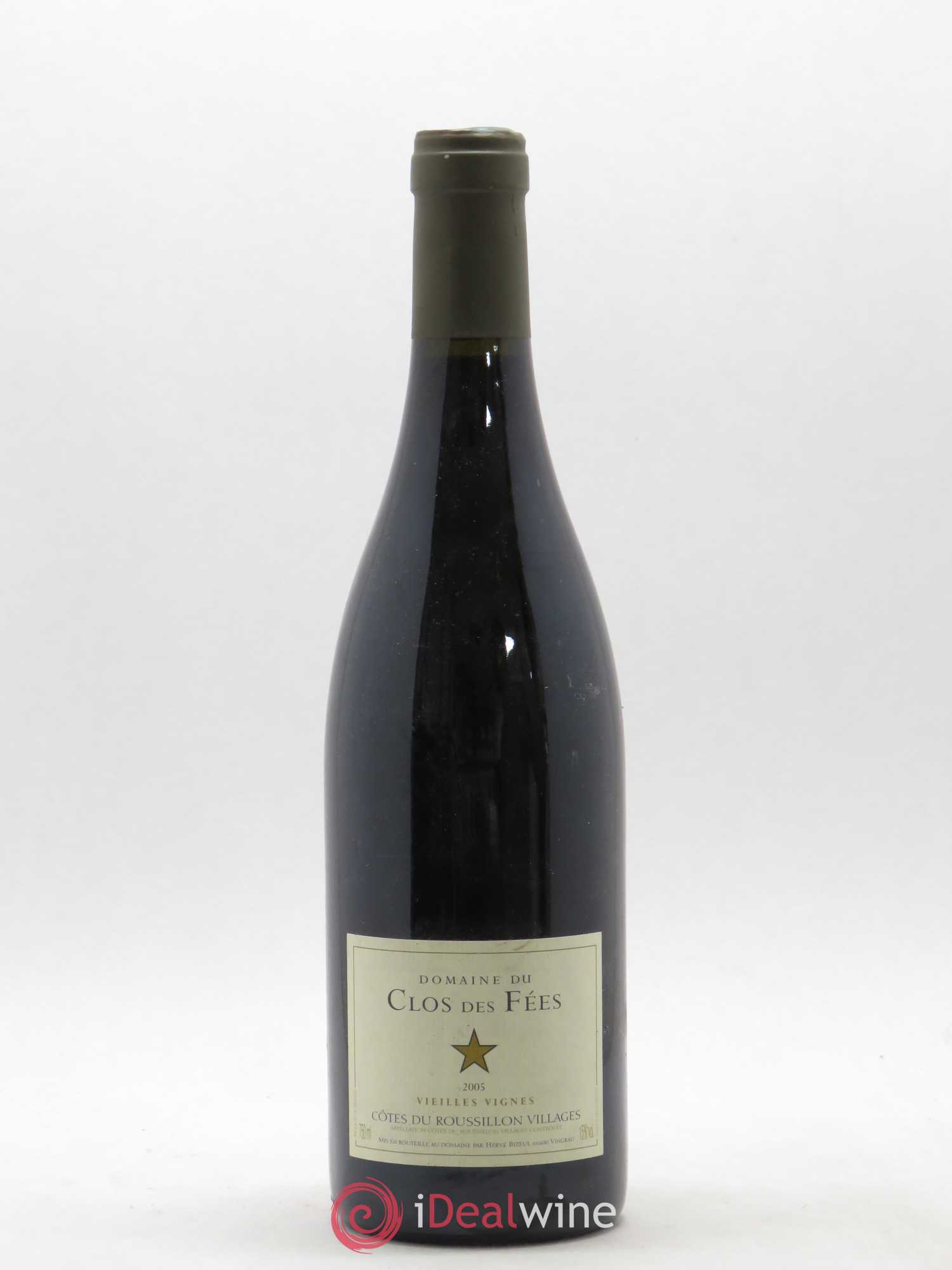 Côtes du Roussillon Villages Clos des Fées Vieilles vignes Hervé Bizeul 2005 - Lot de 1 bouteille - 0