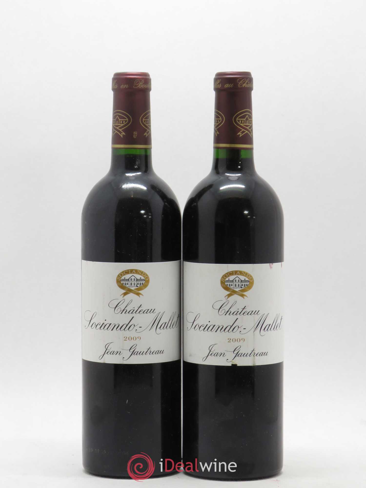 Château Sociando Mallet 2009 - Lot de 2 bouteilles - 0