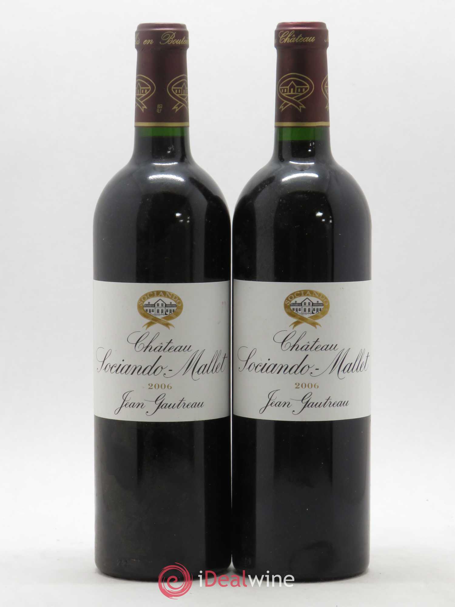 Château Sociando Mallet 2006 - Lot de 2 bouteilles - 0