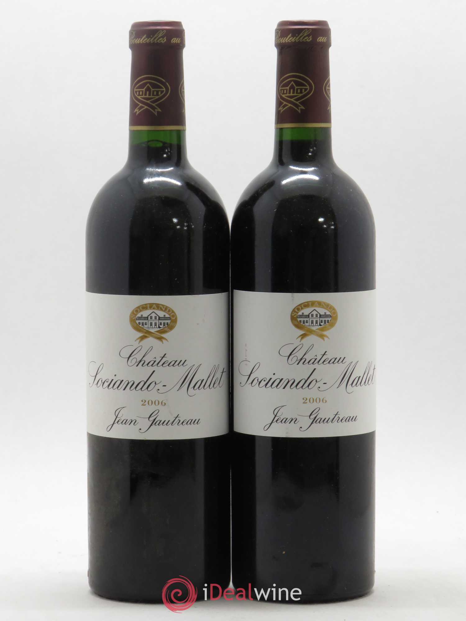 Château Sociando Mallet 2006 - Lot de 2 bouteilles - 0