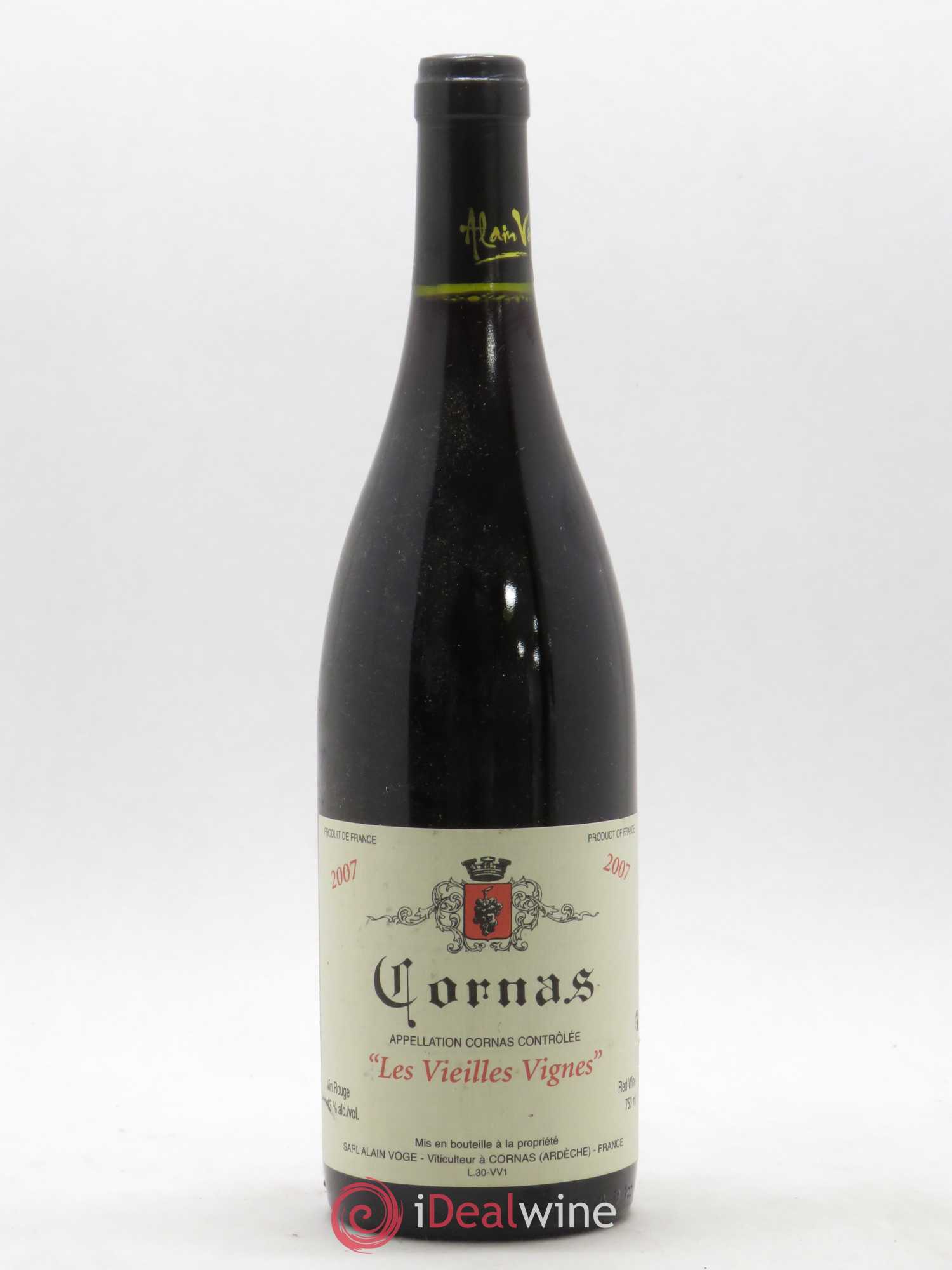 Cornas Les Vieilles Vignes Alain Voge (Domaine) 2007 - Lot de 1 bouteille - 0