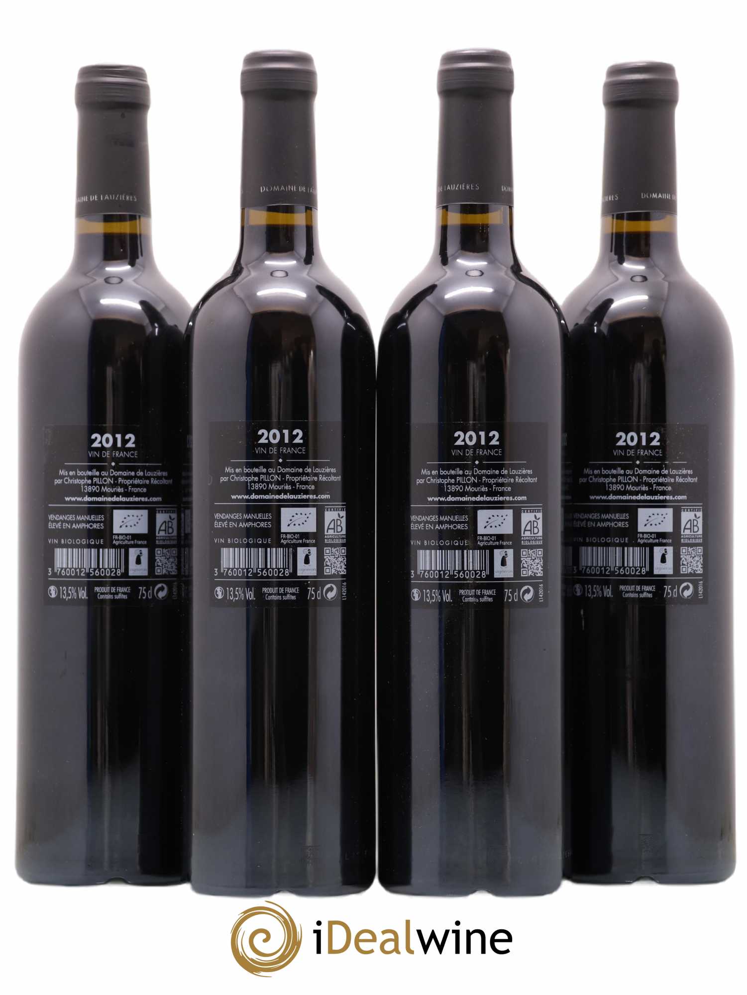 Vin de France Sine Nomine Domaine des Lauzieres 2012 - Posten von 4 Flaschen - 1