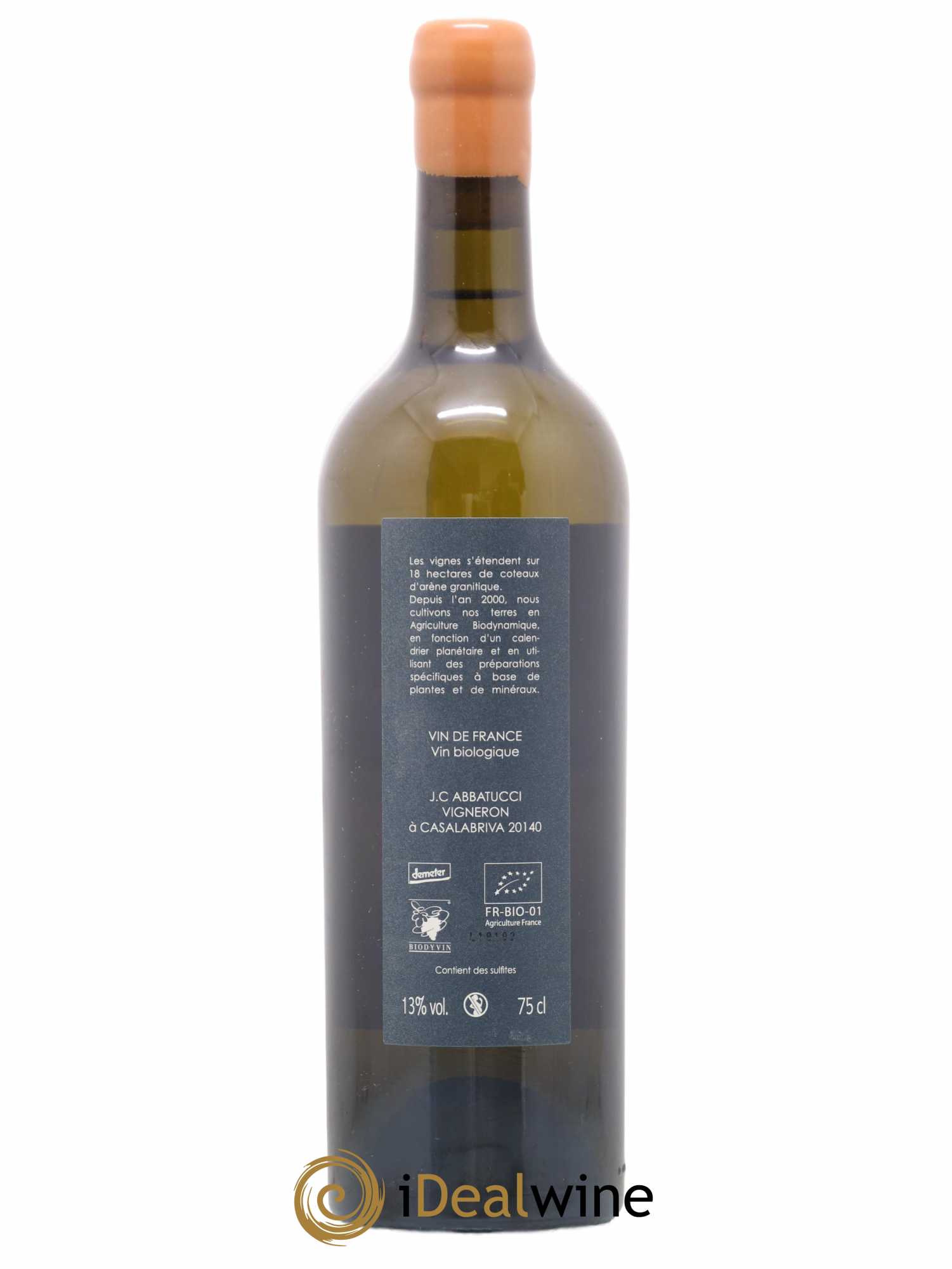 Vin de France Diplomate d'Empire Comte Abbatucci (Domaine) 2018 - Lot de 1 bouteille - 1