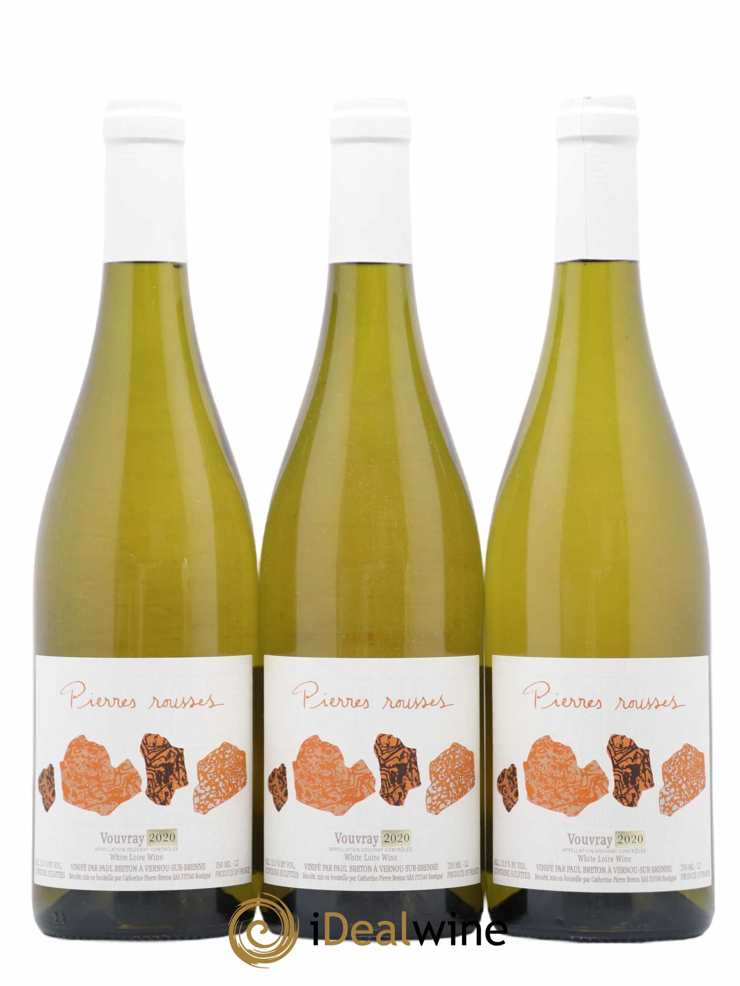 Vouvray Pierre Rousse Catherine Et Pierre Breton 2020 - Posten von 3 Flaschen - 0