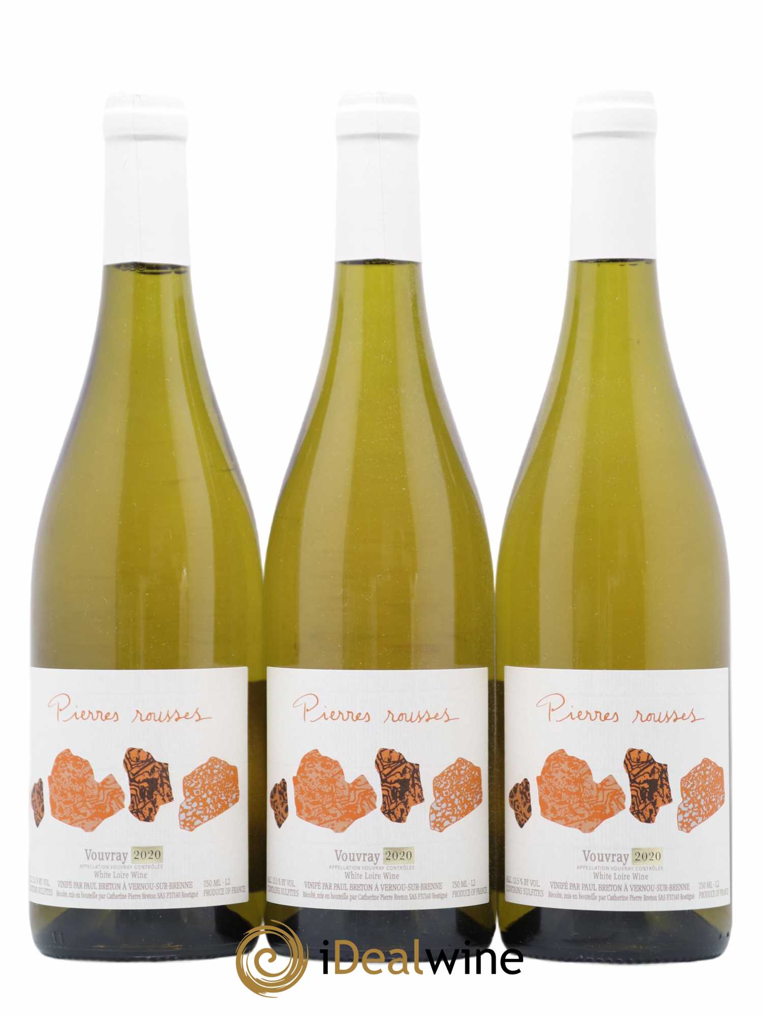 Vouvray Pierre Rousse Catherine Et Pierre Breton 2020 - Lot de 3 bouteilles - 0