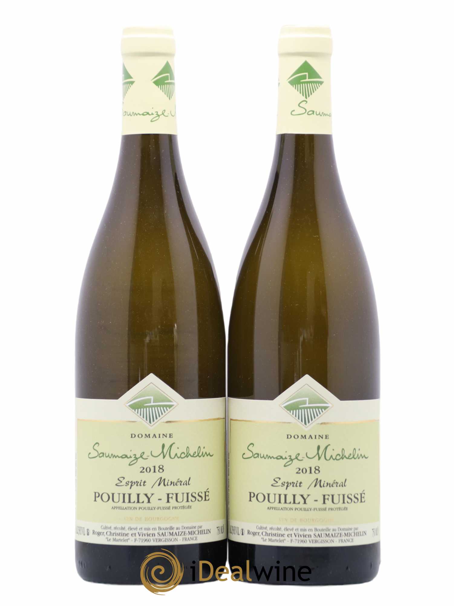 Pouilly-Fuissé Saumaize Michelin Esprit Mineral 2018 - Posten von 2 Flaschen - 0