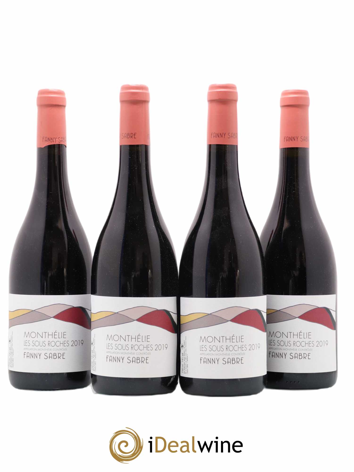 Monthélie Les Sous Roches Fanny Sabre 2019 - Lot de 4 bouteilles - 0