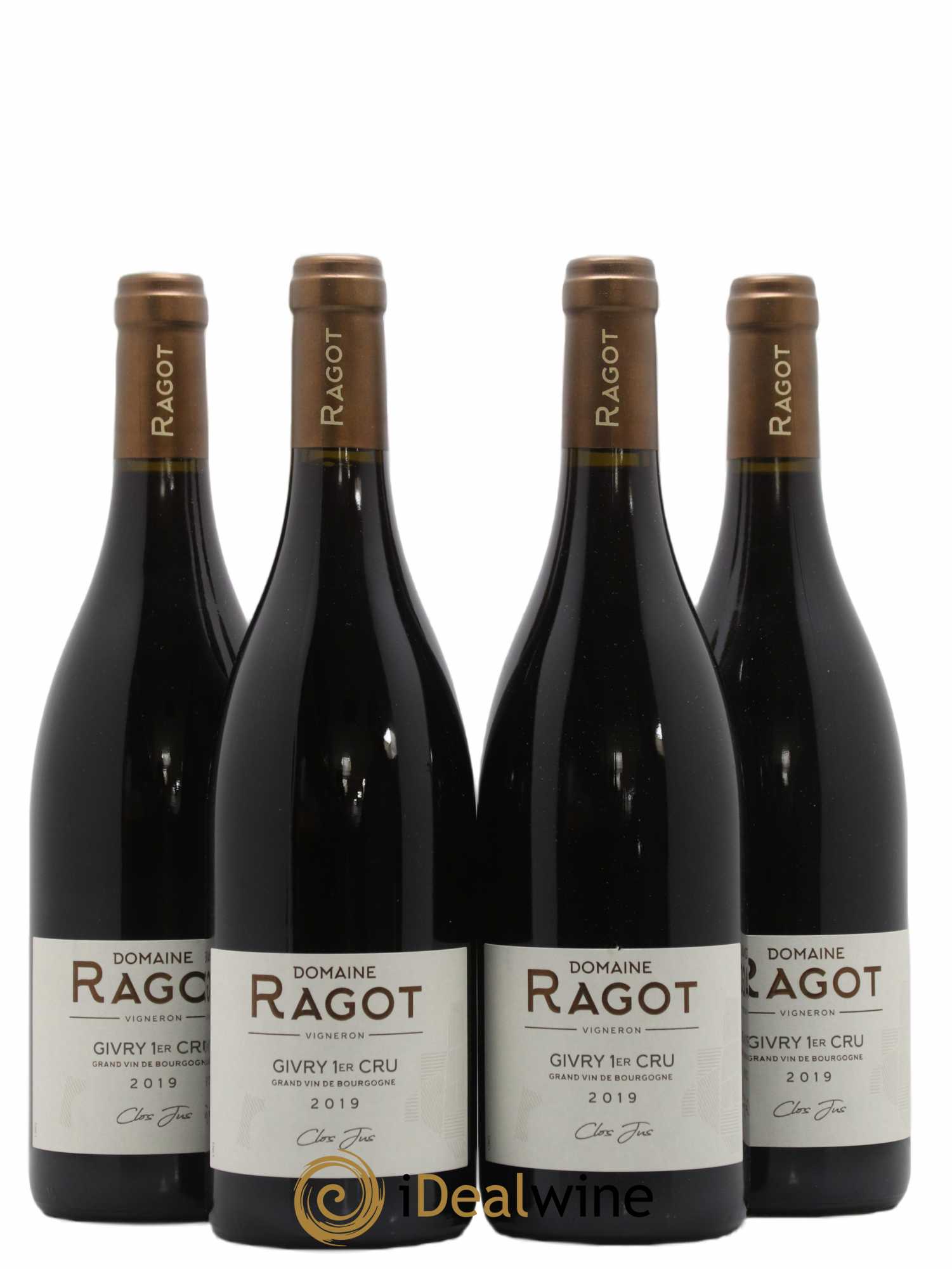 Givry 1er Cru Clos Jus Ragot (Domaine) 2019 - Lot de 4 bouteilles - 0