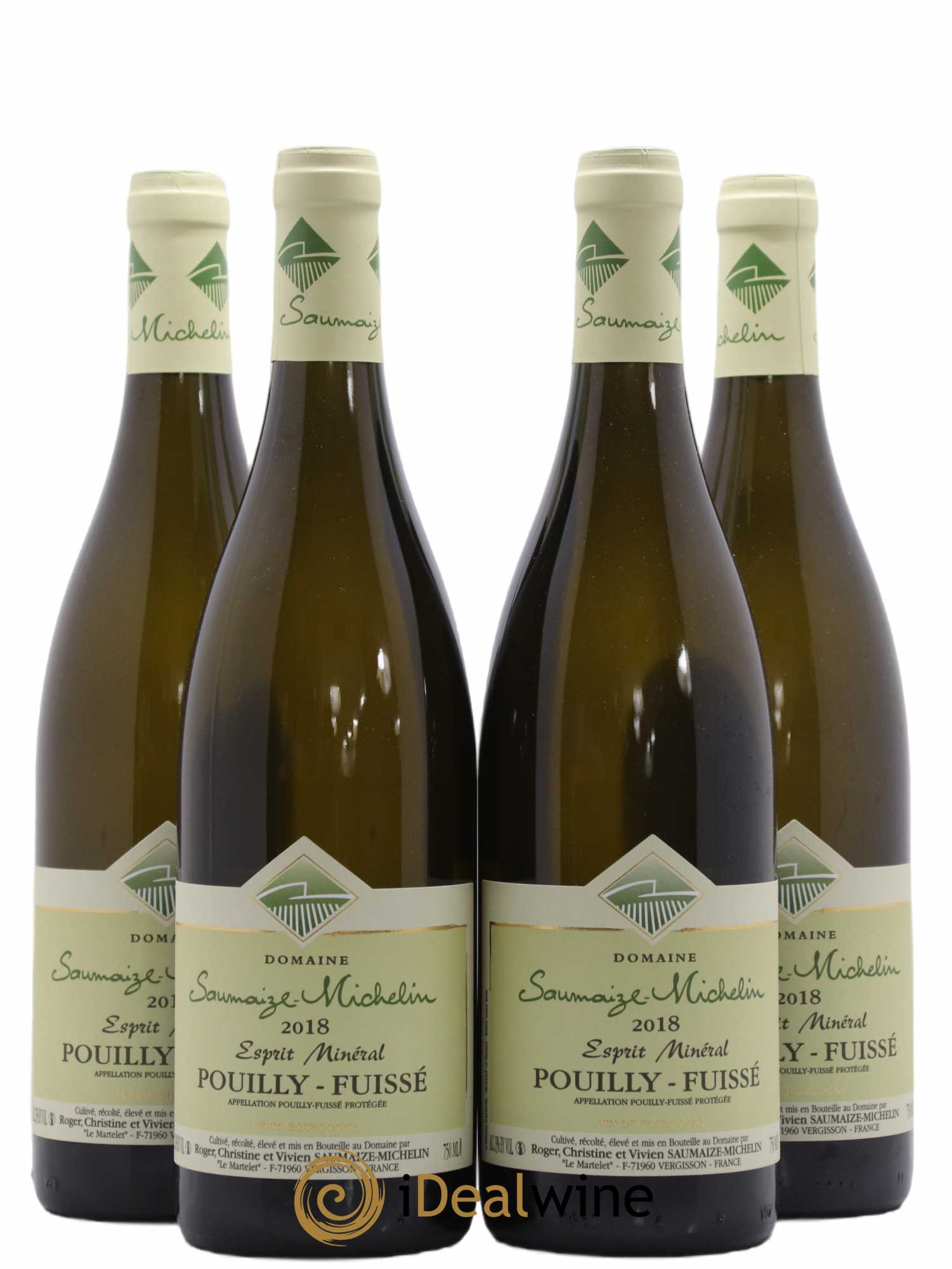 Pouilly-Fuissé Esprit Mineral Saumaize Michelin 2018 - Posten von 4 Flaschen - 0