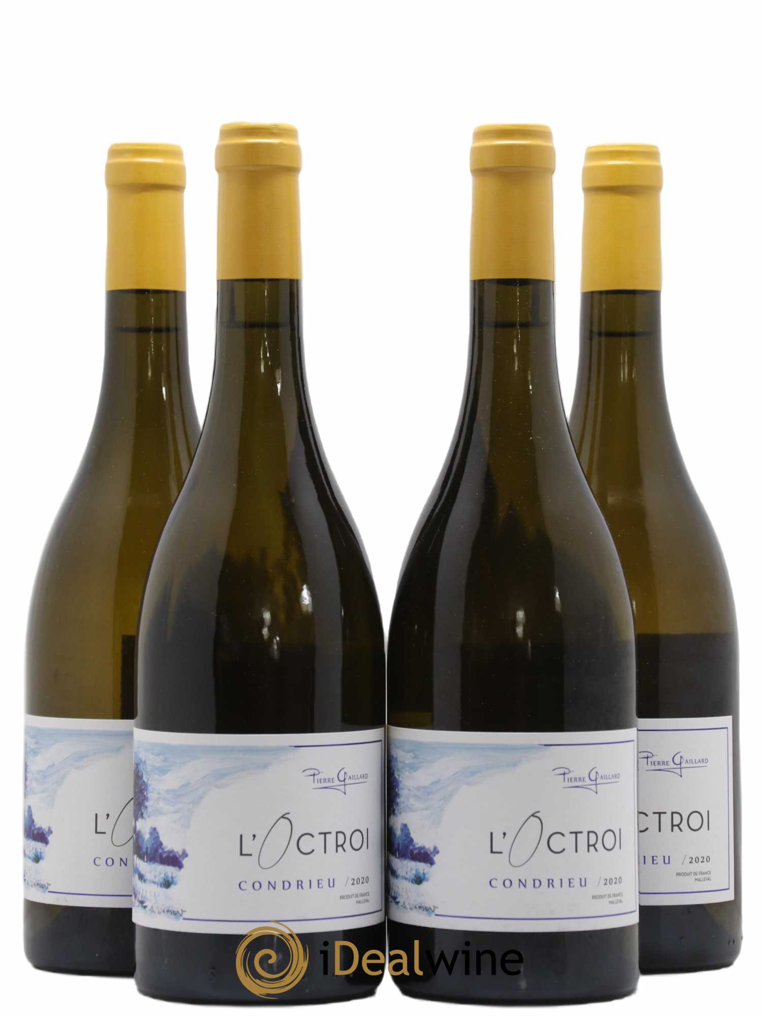 Condrieu Pierre Gaillard L'Octroi 2020 - Lot de 4 bouteilles - 0
