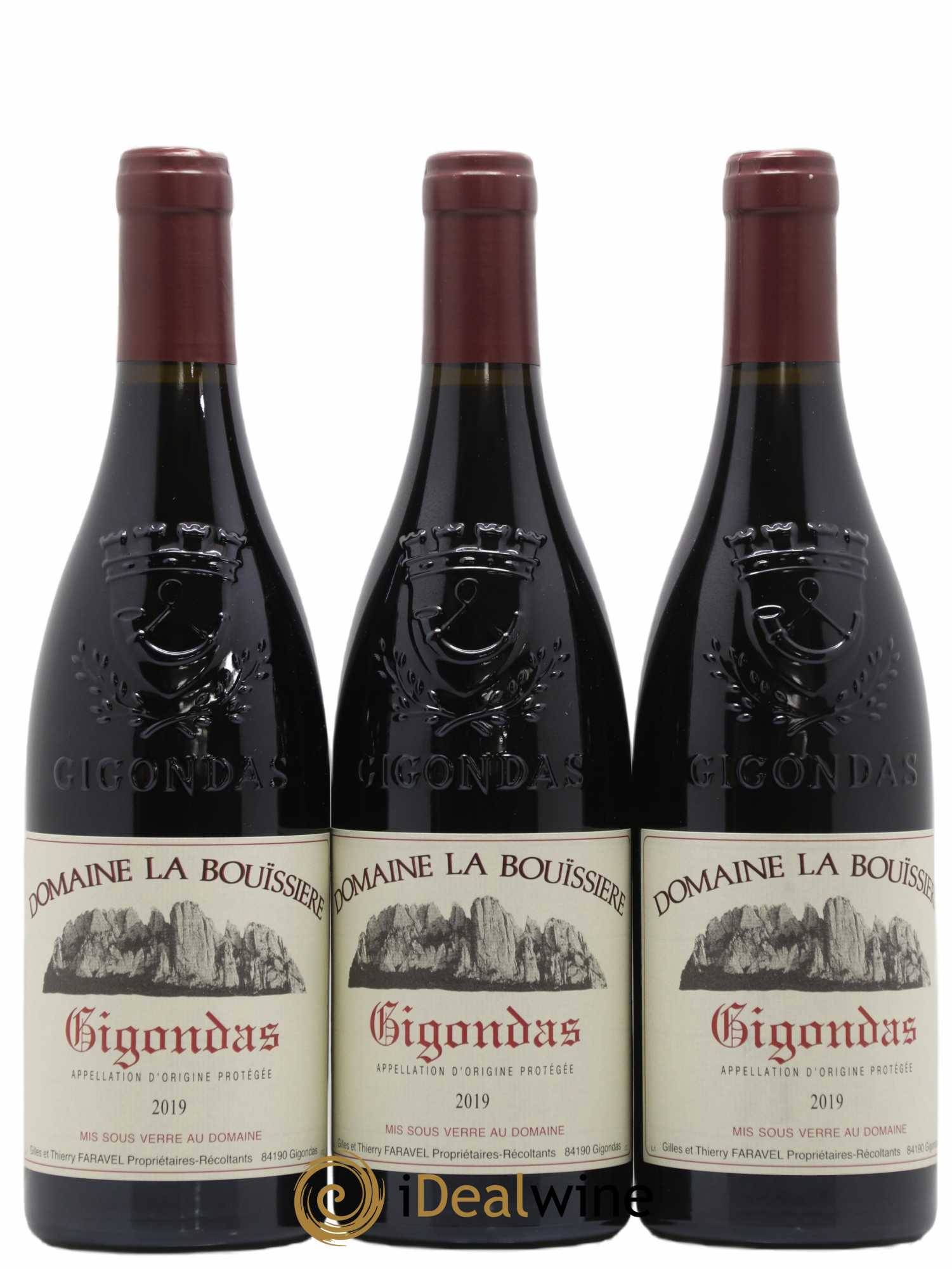 Gigondas La Bouïssière 2019 - Lot de 3 bouteilles - 0