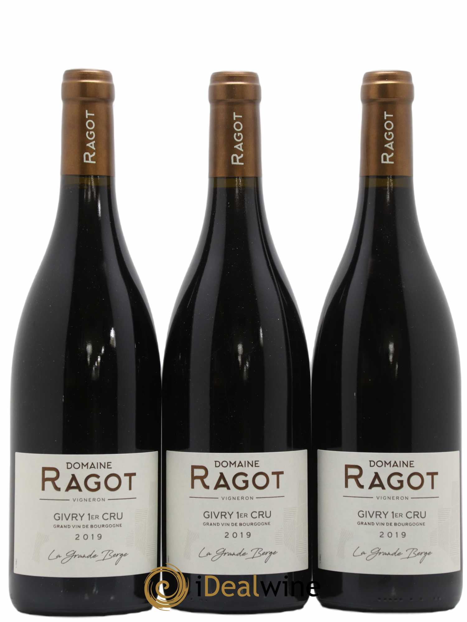 Givry 1er Cru La Grande Berge Ragot (Domaine) 2019 - Lot de 3 bouteilles - 0