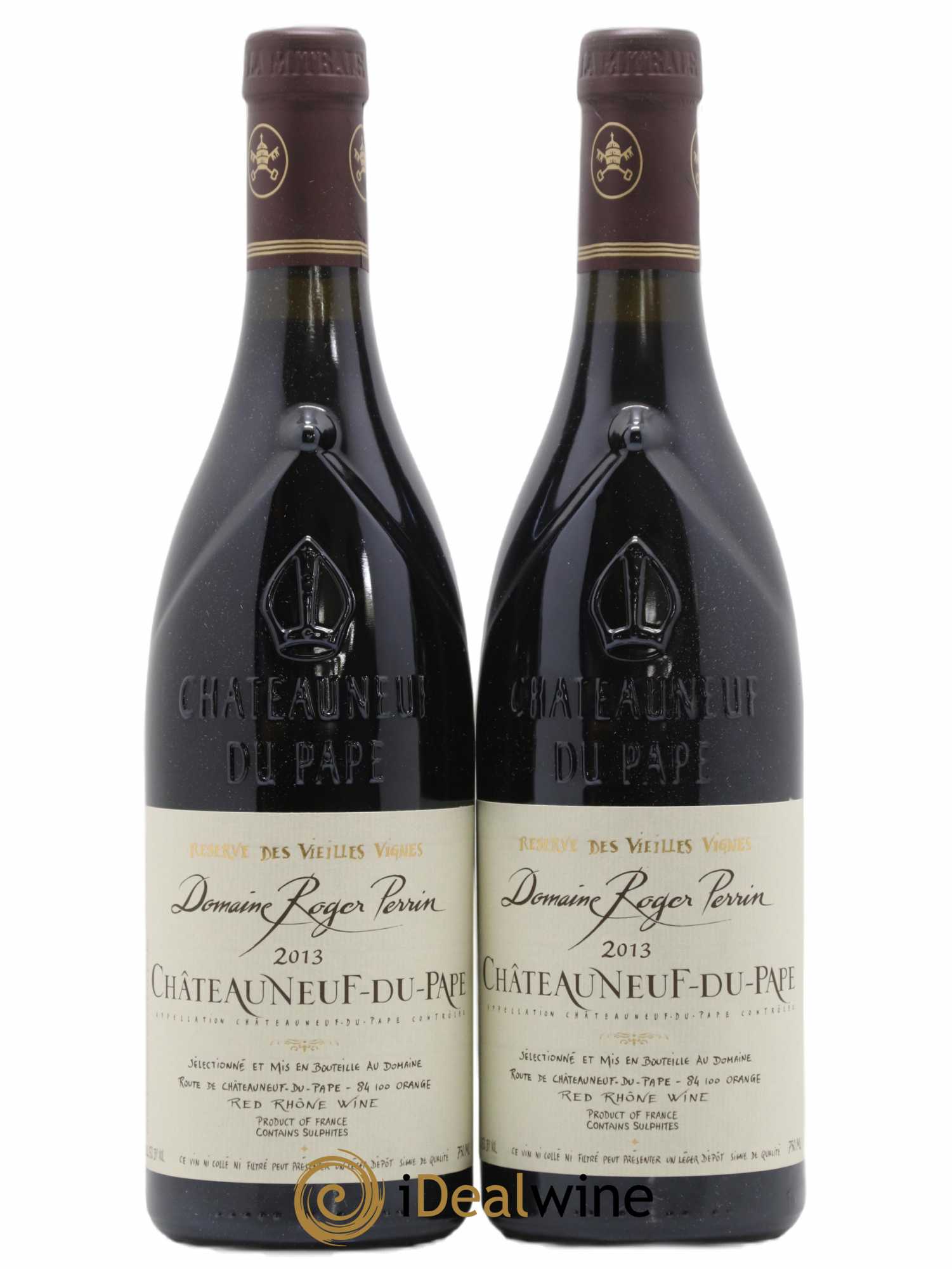 Châteauneuf-du-Pape Reserve des Vieilles vignes Roger Perrin 2013 - Posten von 2 Flaschen - 0