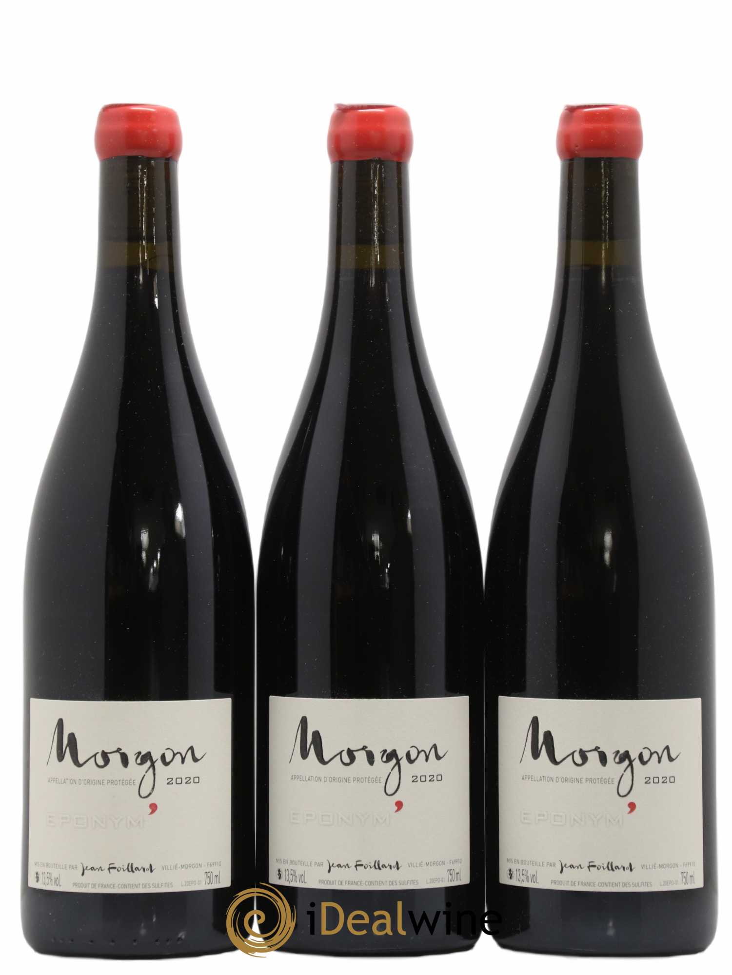 Morgon Eponym' Jean Foillard 2020 - Lot de 3 bouteilles - 0