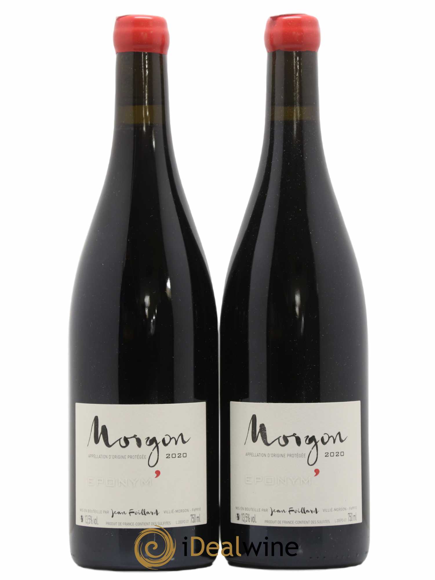 Morgon Eponym' Jean Foillard 2020 - Lot de 2 bouteilles - 0
