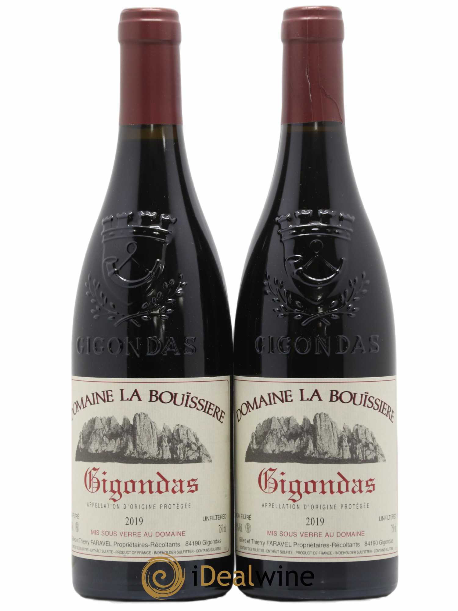 Gigondas La Bouïssière 2019 - Lot de 2 bouteilles - 0