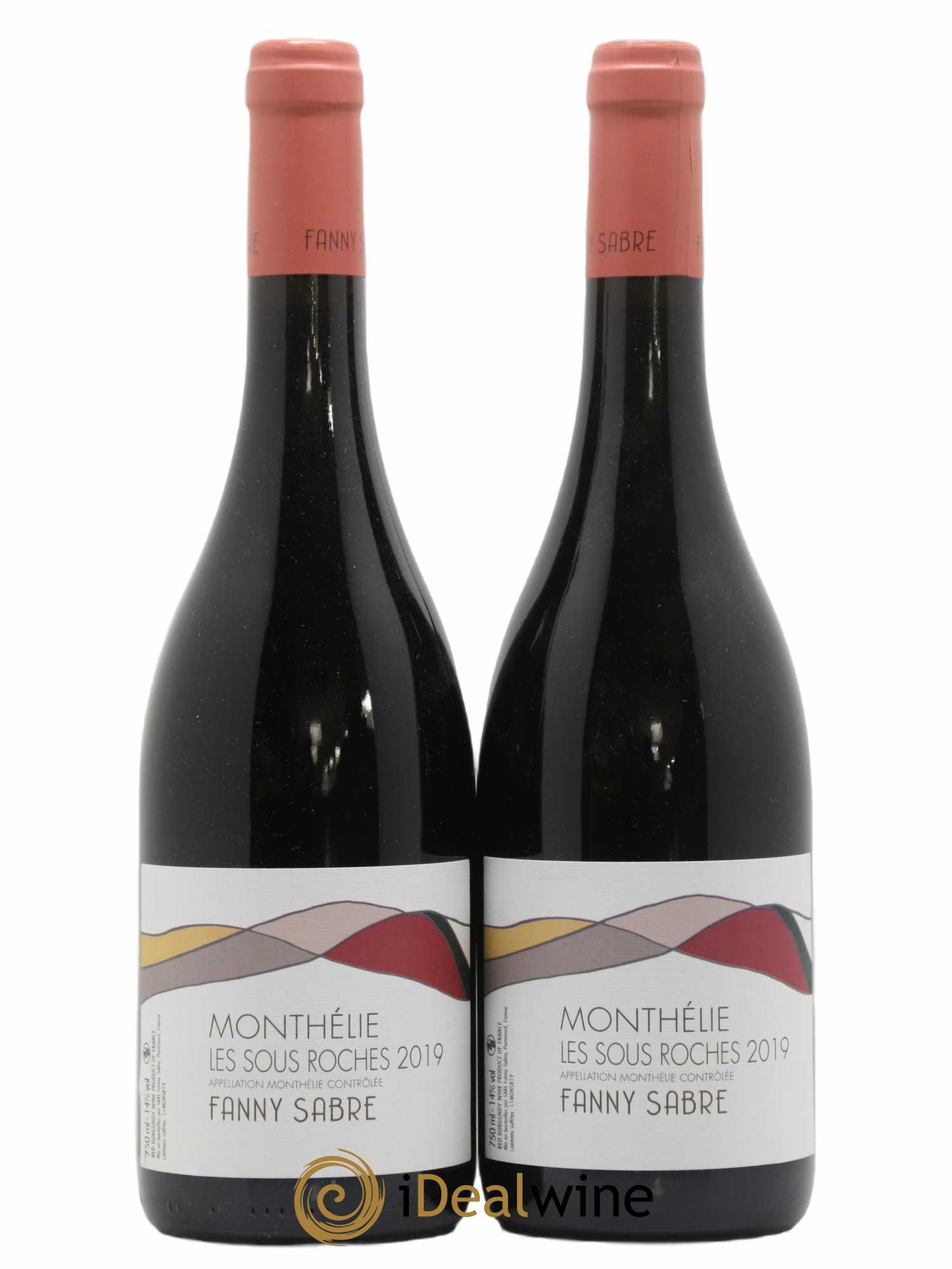 Monthélie Les Sous Roches Fanny Sabre 2019 - Lot de 2 bouteilles - 0